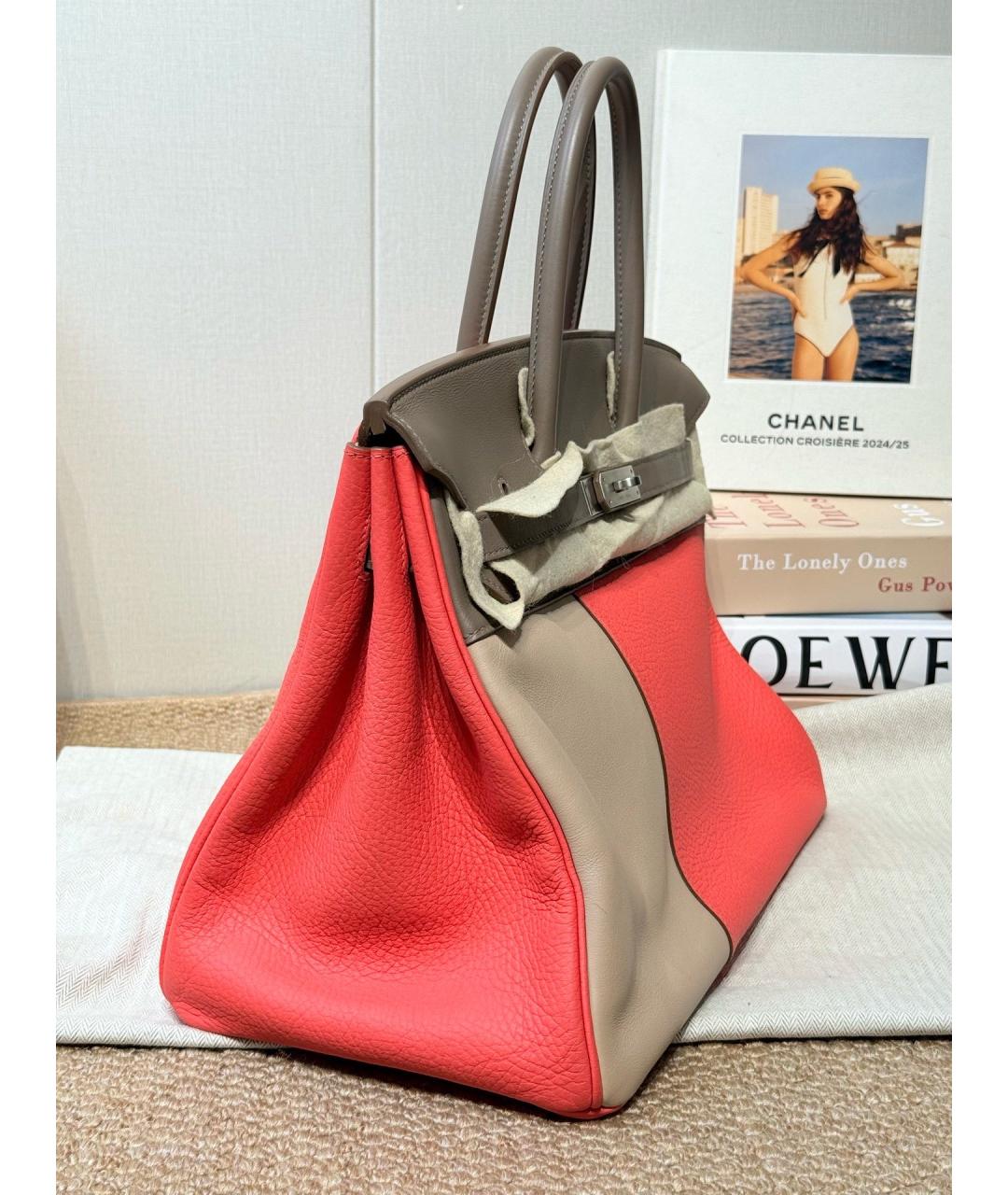 HERMES Мульти кожаная сумка с короткими ручками, фото 5