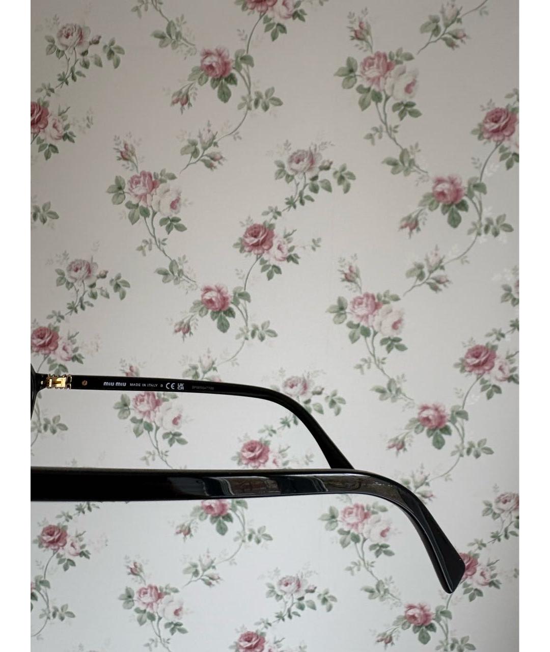 MIU MIU Черные пластиковые солнцезащитные очки, фото 6