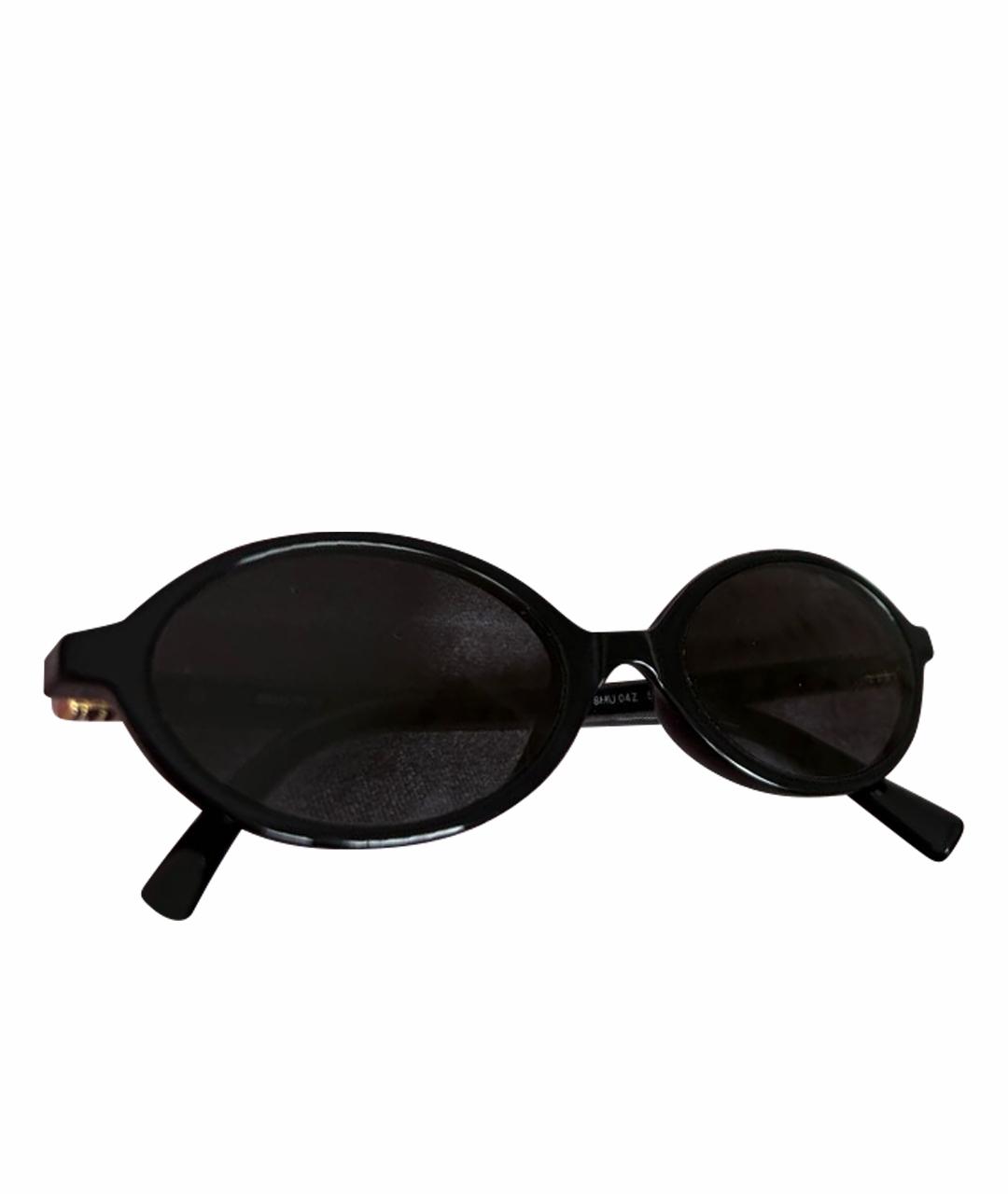 MIU MIU Черные пластиковые солнцезащитные очки, фото 1