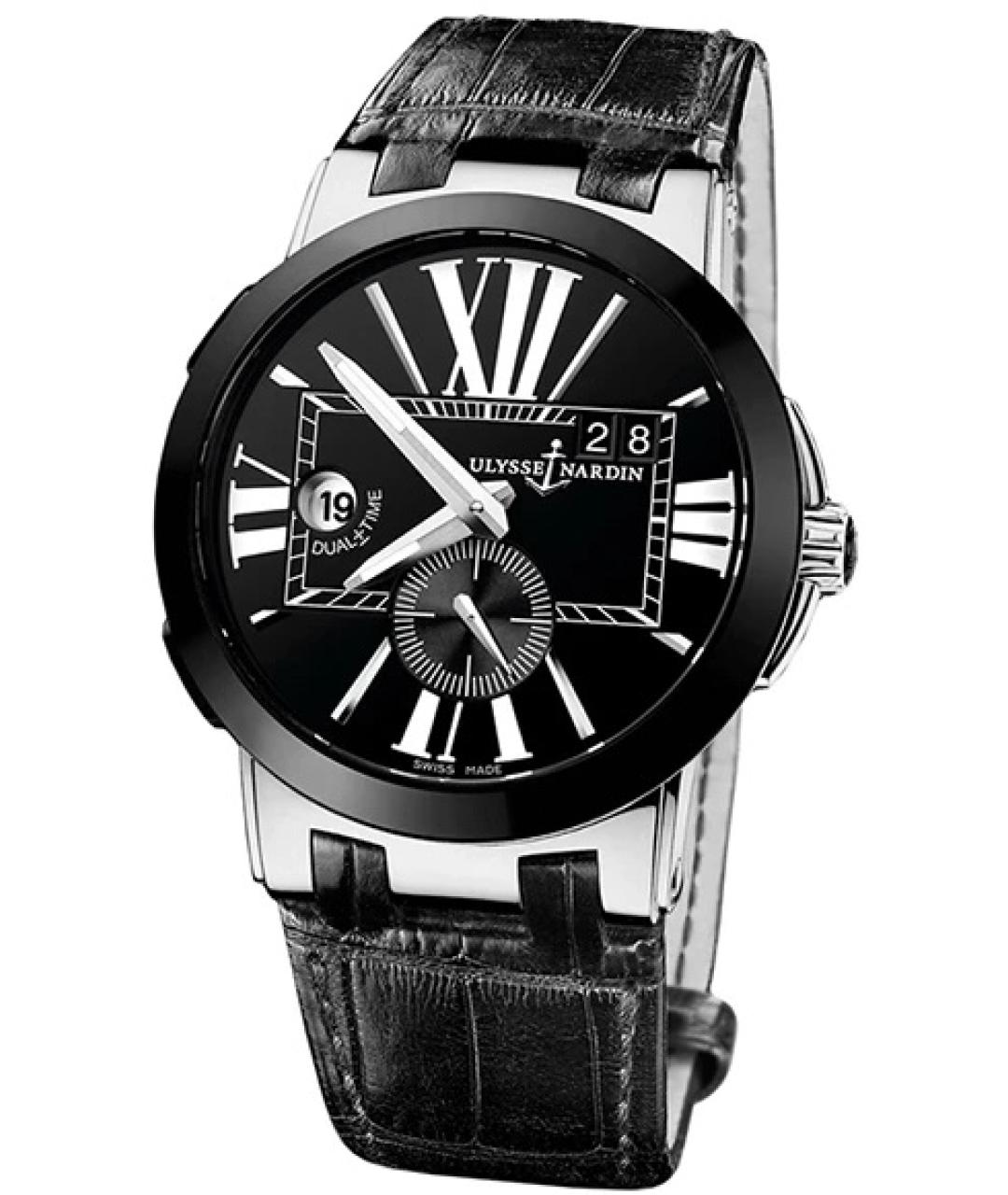 Ulysse Nardin Черные металлические часы, фото 1