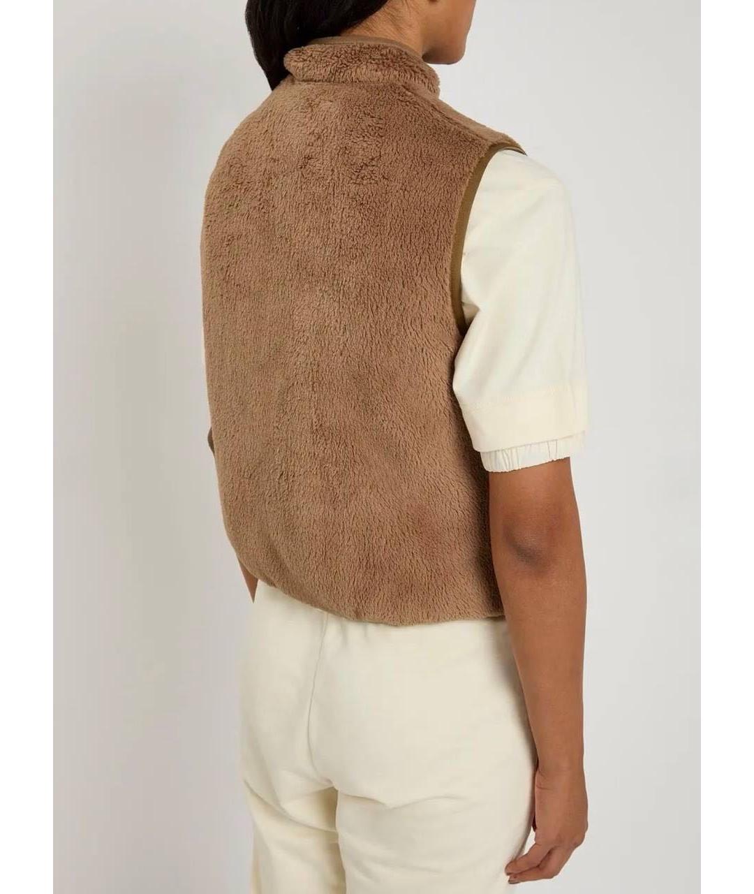 MONCLER Коричневый жилет, фото 3