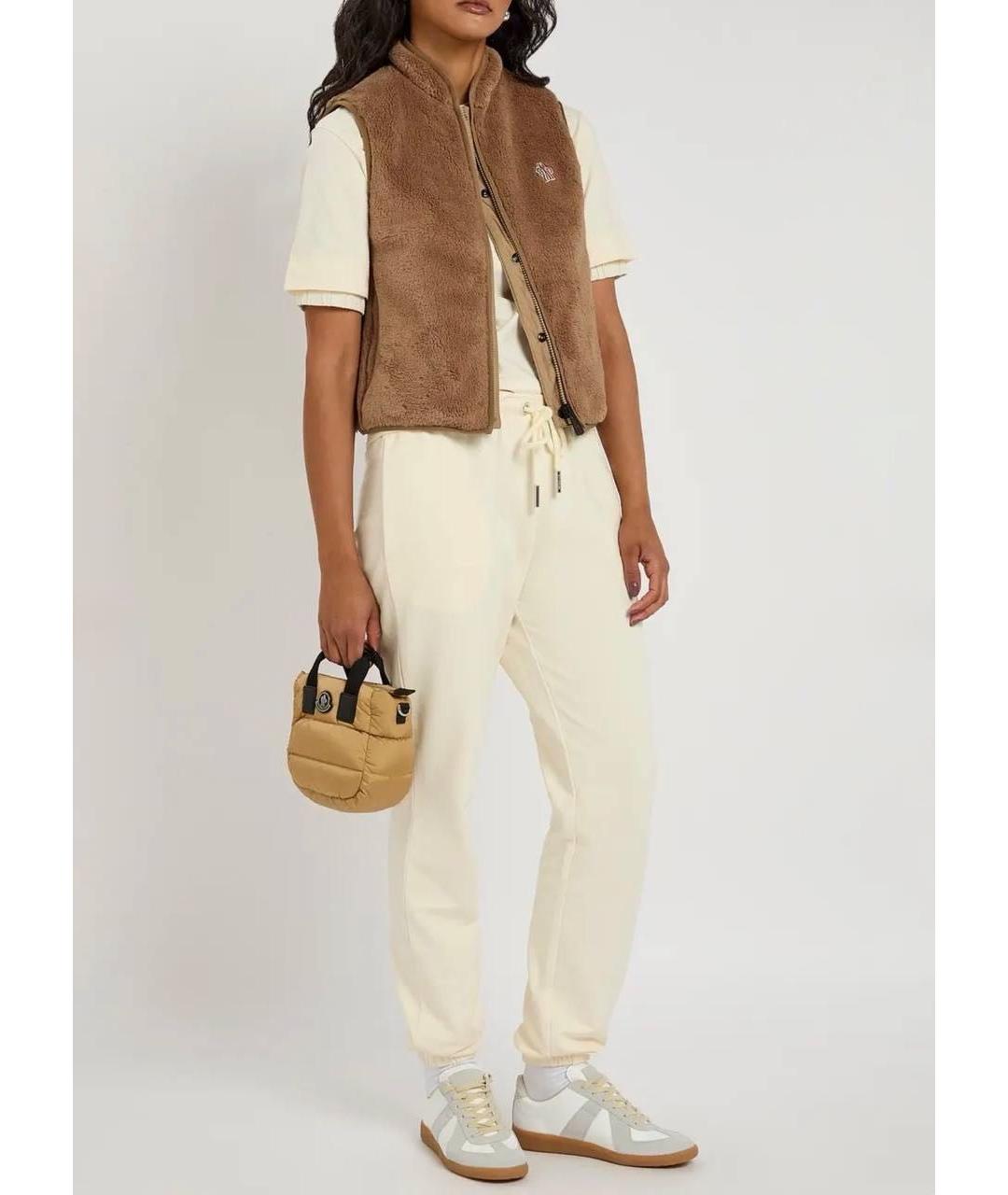 MONCLER Коричневый жилет, фото 4