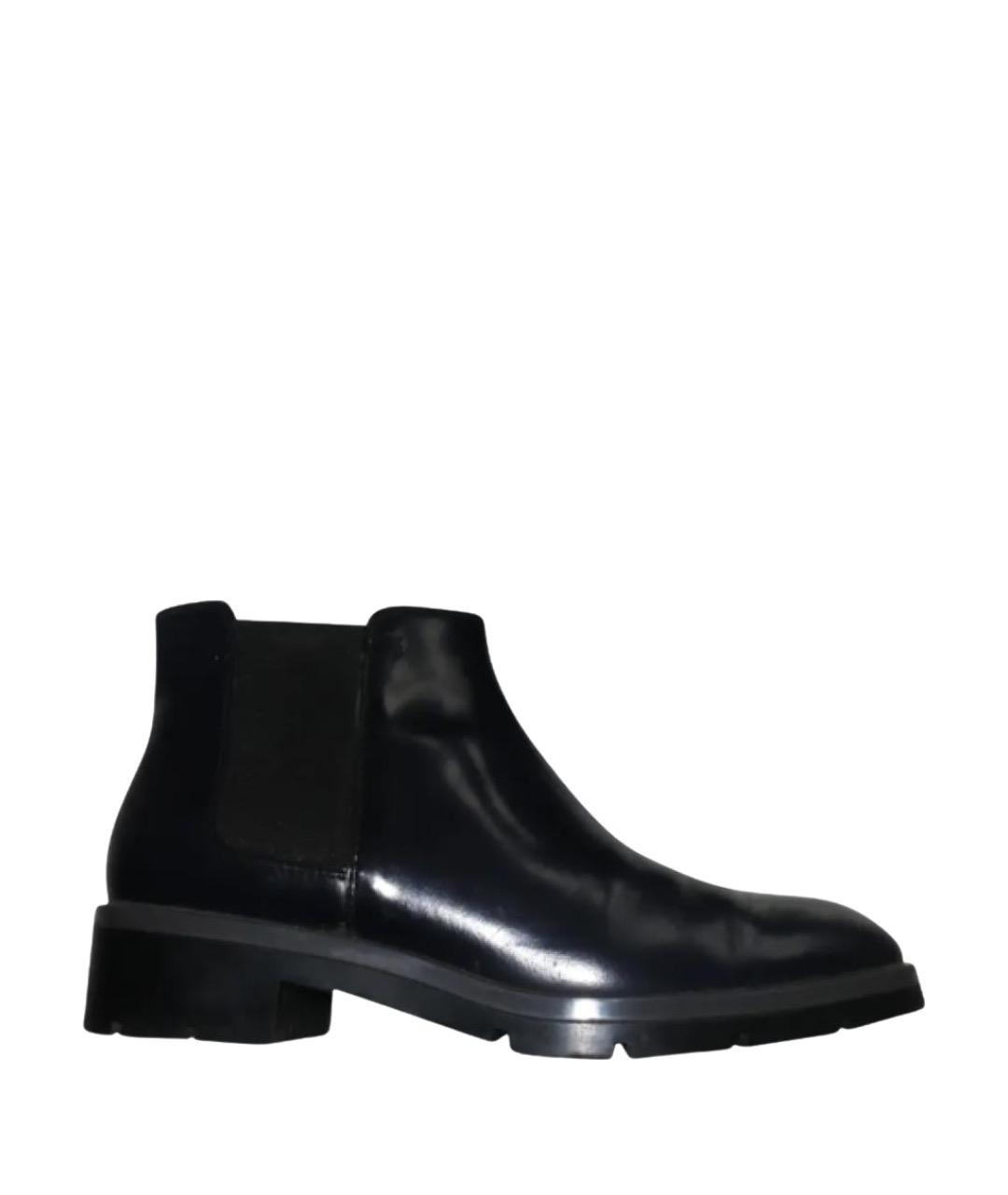 TOD'S Синие кожаные ботинки, фото 1