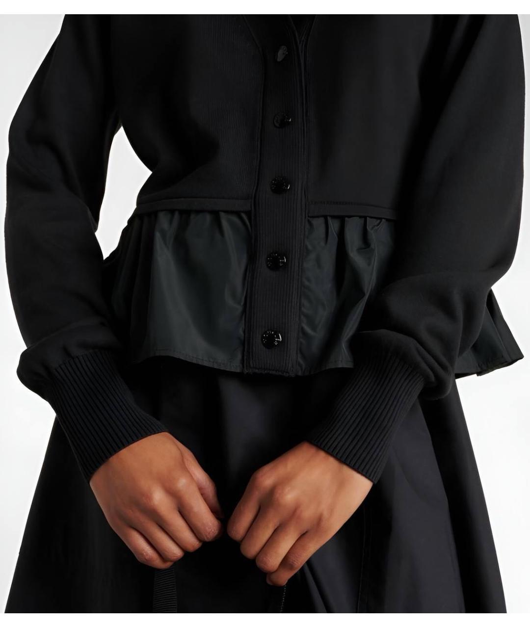 MONCLER Черный кардиган, фото 5