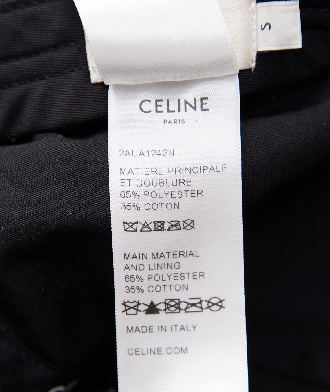 CELINE Черная хлопковая кепка, фото 4