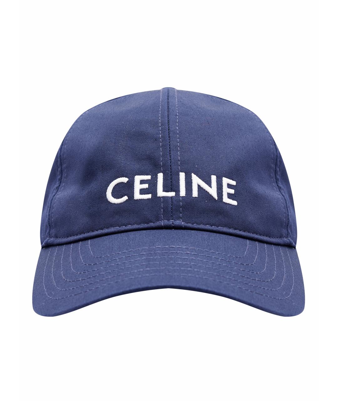 CELINE Синяя хлопковая кепка, фото 1