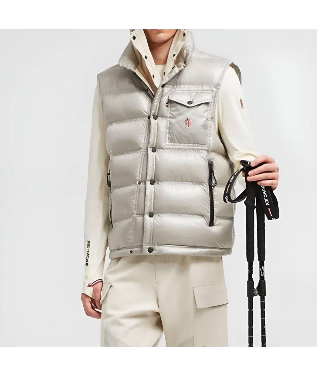 MONCLER Серый жилет, фото 2