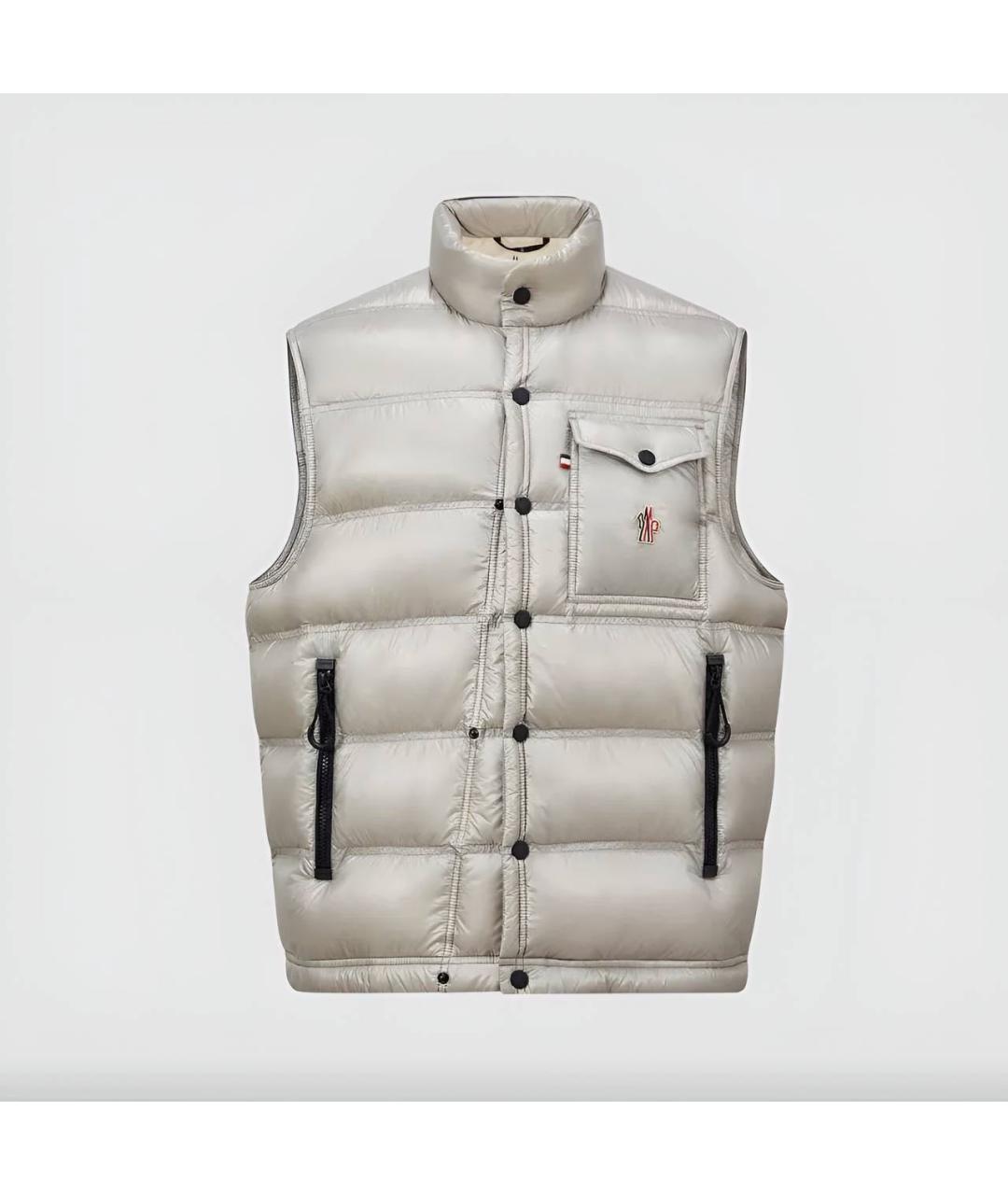MONCLER Серый жилет, фото 6