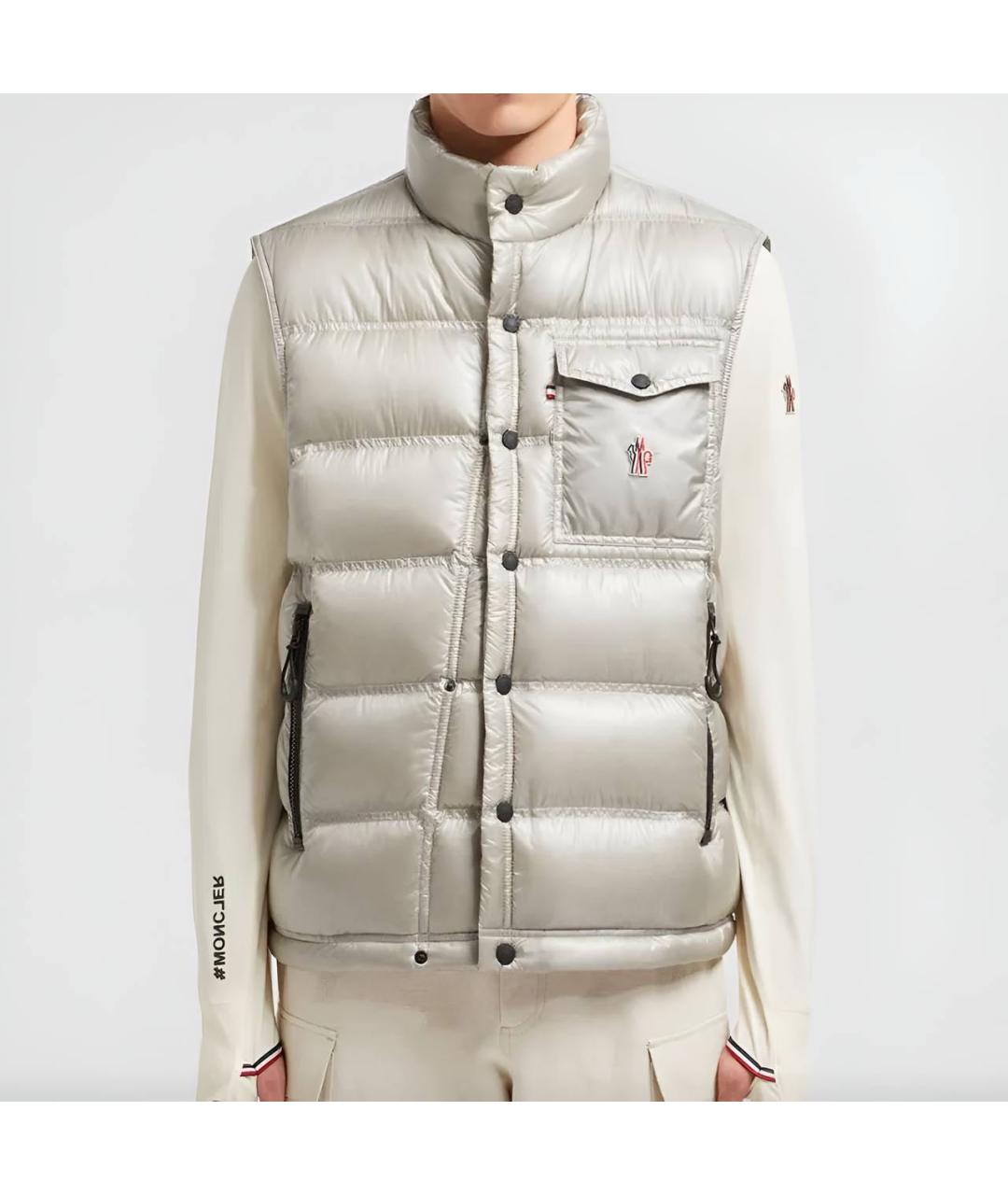 MONCLER Серый жилет, фото 3