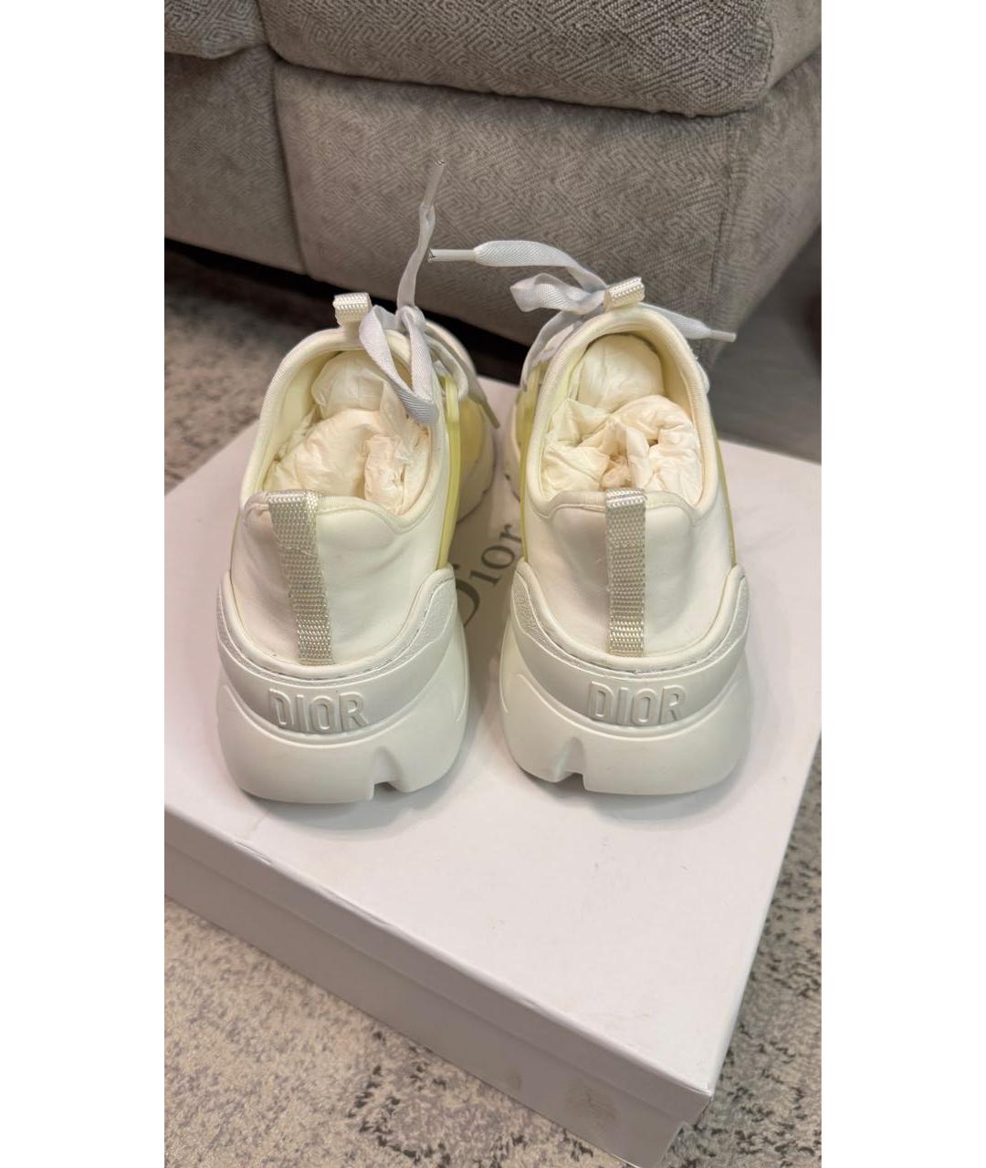 CHRISTIAN DIOR Белые текстильные кроссовки, фото 3