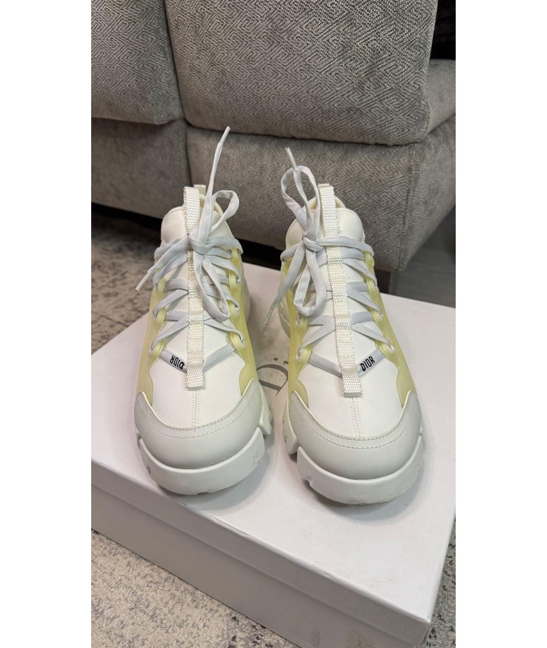 CHRISTIAN DIOR Белые текстильные кроссовки, фото 2