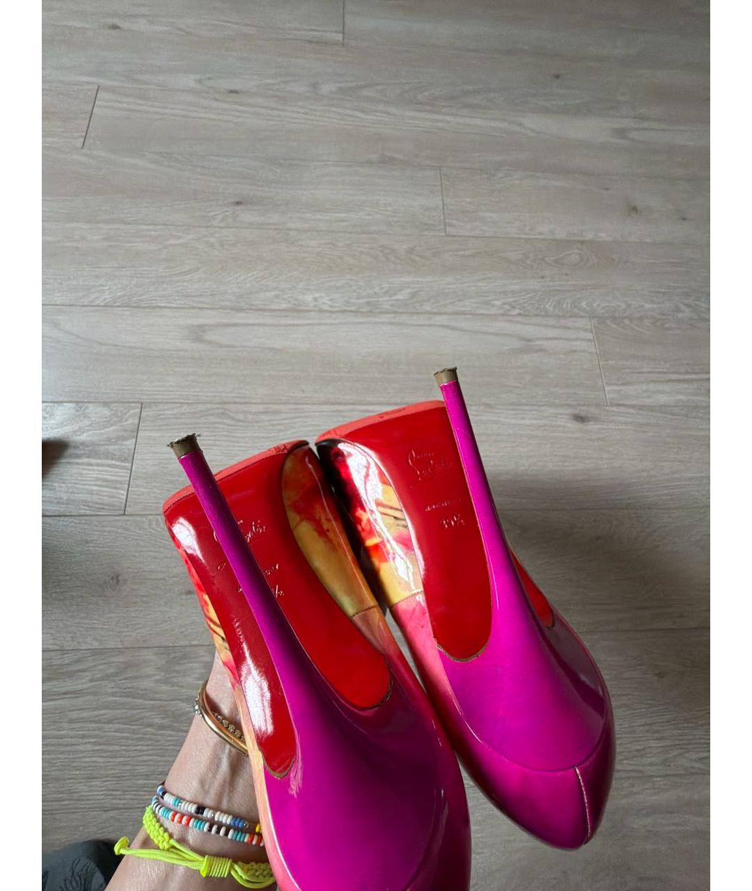 CHRISTIAN LOUBOUTIN Мульти туфли из лакированной кожи, фото 6