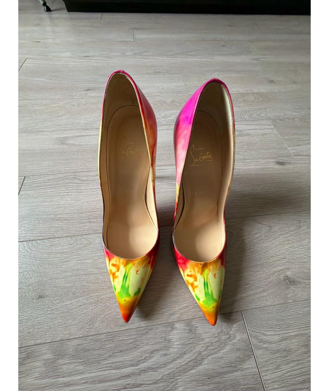 CHRISTIAN LOUBOUTIN Мульти туфли из лакированной кожи, фото 3