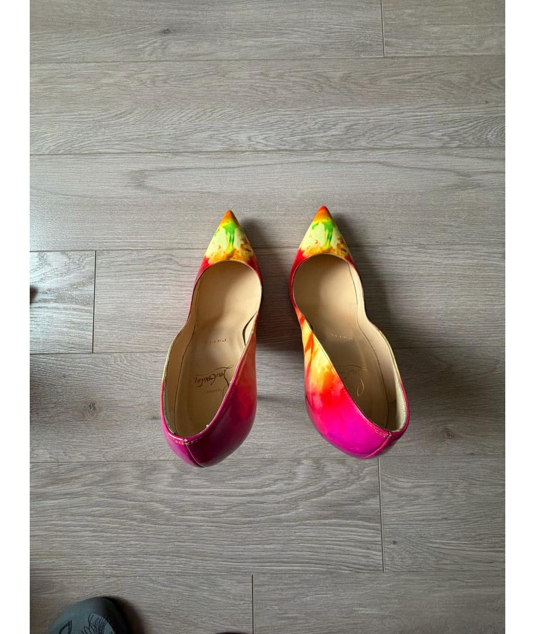 CHRISTIAN LOUBOUTIN Мульти туфли из лакированной кожи, фото 7