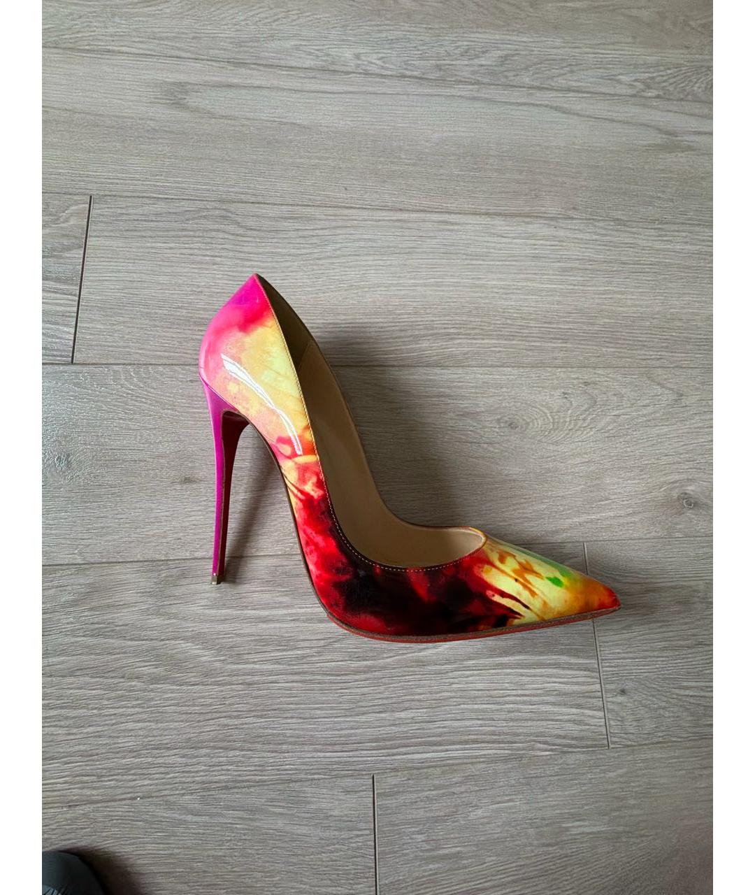CHRISTIAN LOUBOUTIN Мульти туфли из лакированной кожи, фото 2