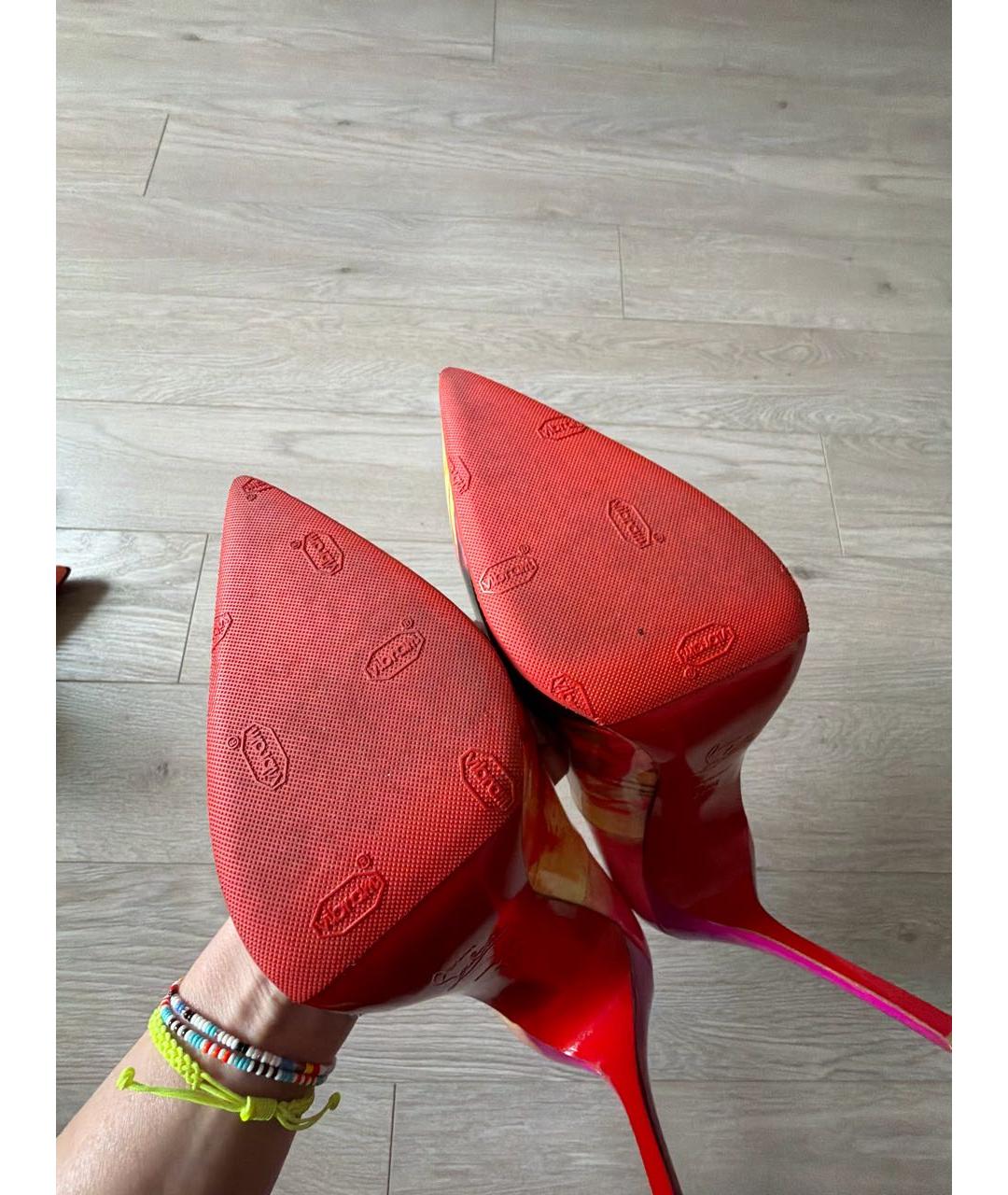 CHRISTIAN LOUBOUTIN Мульти туфли из лакированной кожи, фото 5