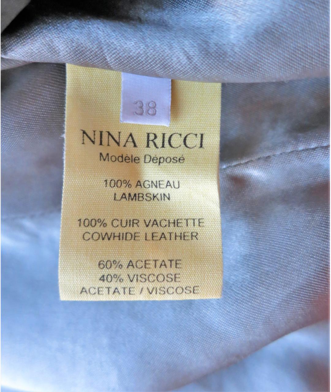 NINA RICCI Антрацитовая меховая шуба, фото 5