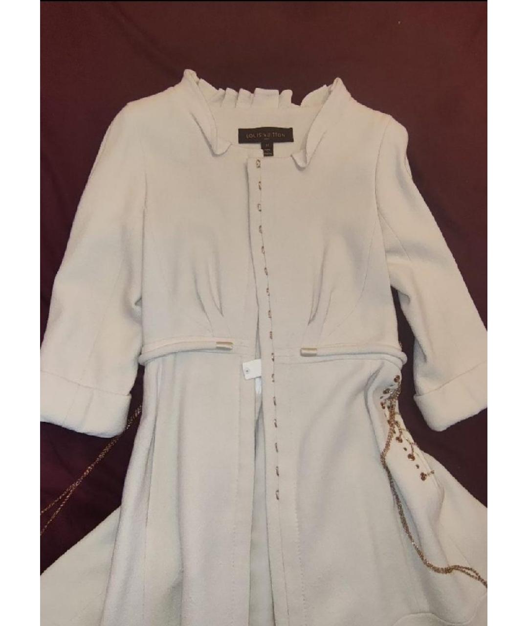 LOUIS VUITTON Бежевое шерстяное пальто, фото 4