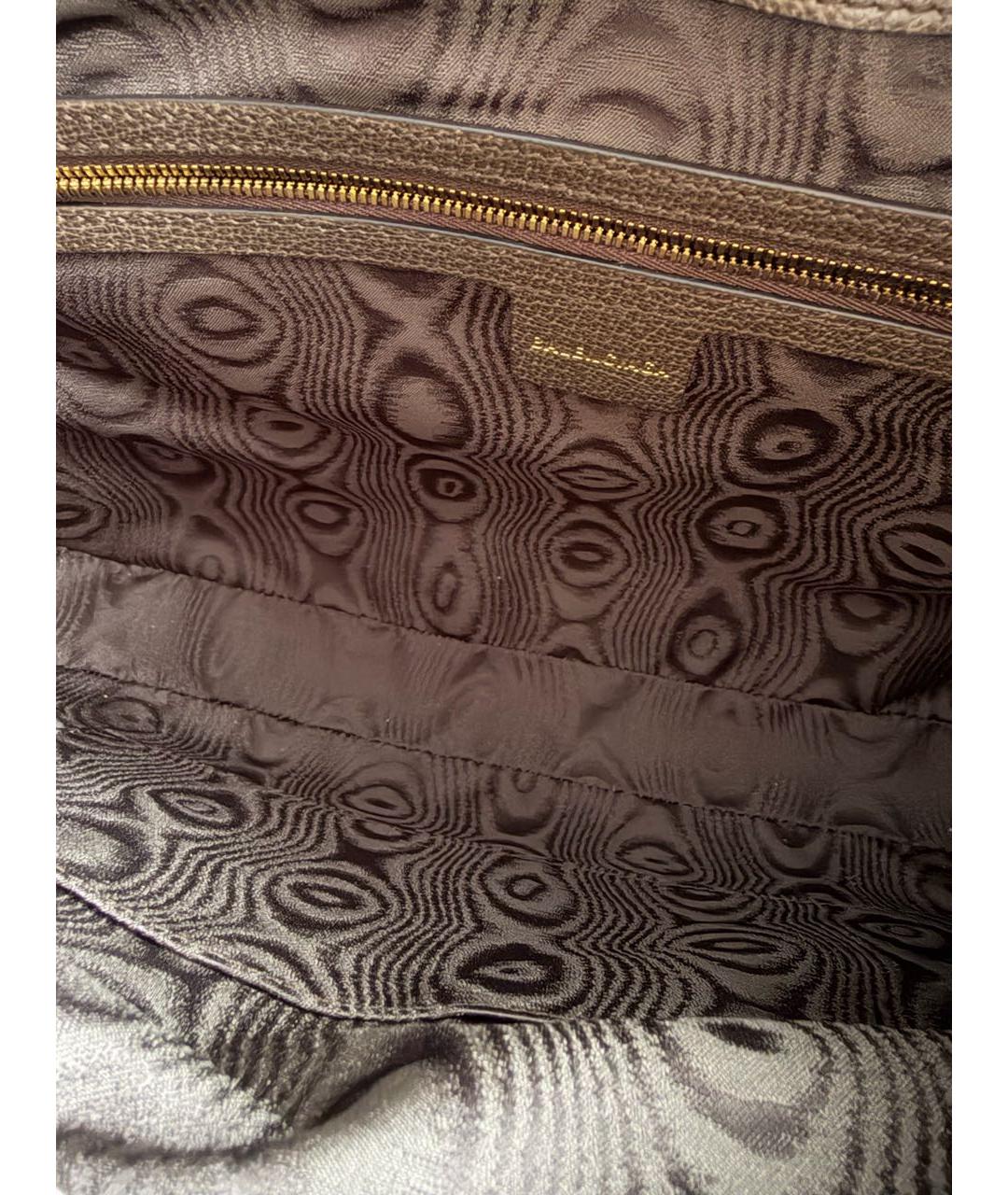 GUCCI Коричневая сумка с короткими ручками, фото 5