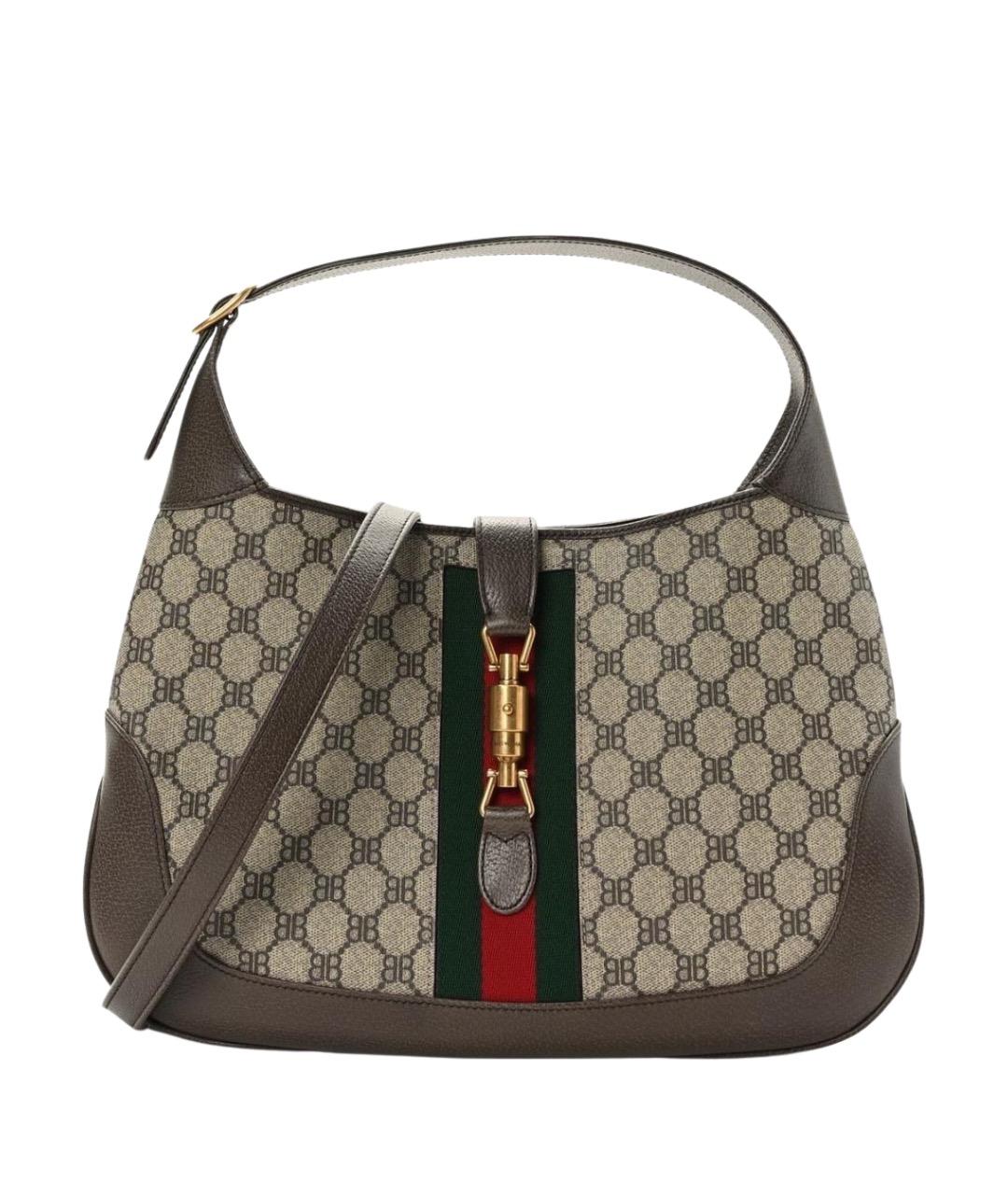 GUCCI Коричневая сумка с короткими ручками, фото 1