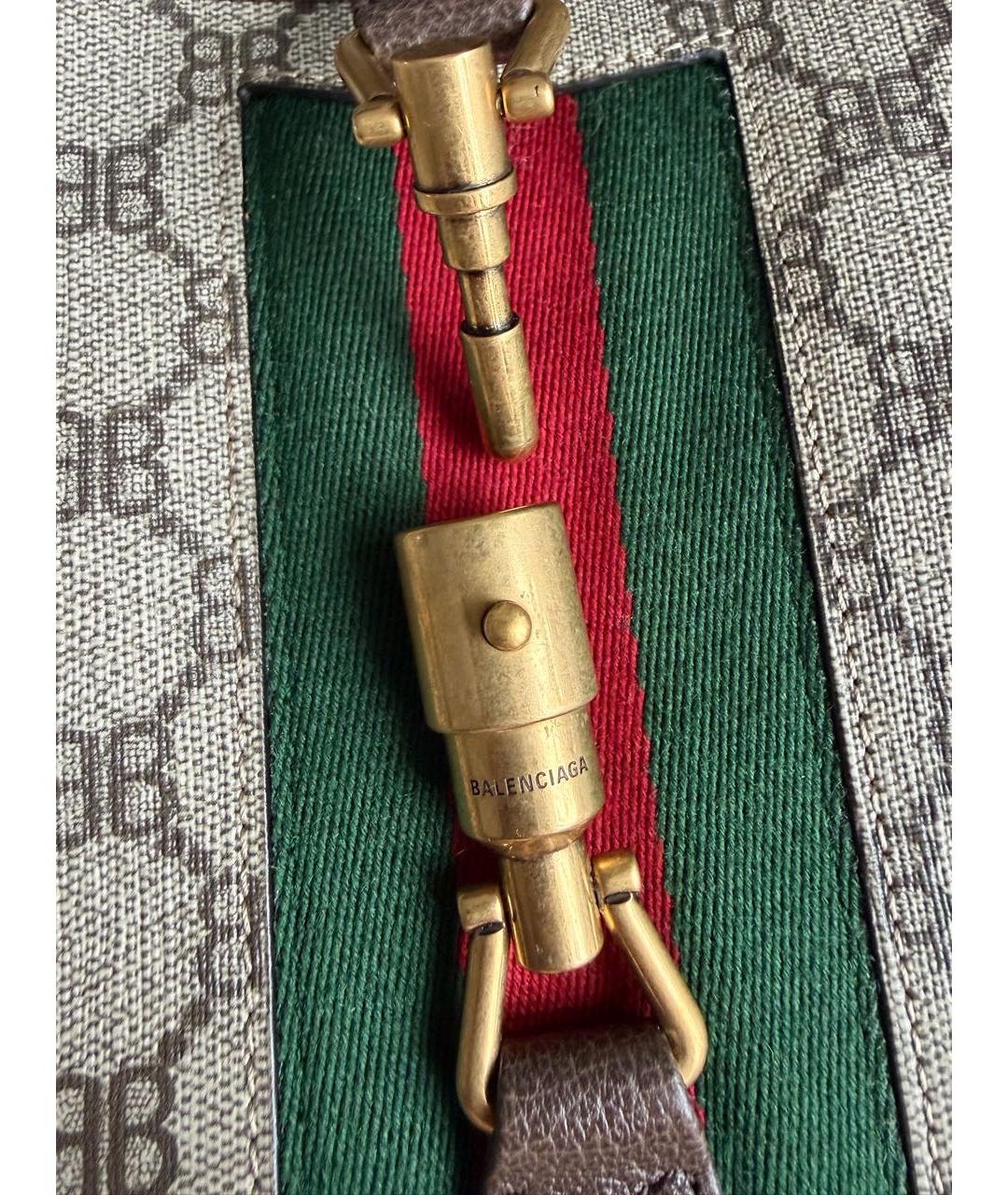 GUCCI Коричневая сумка с короткими ручками, фото 3