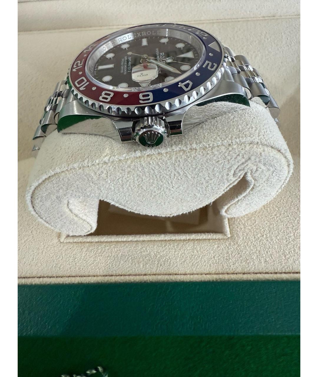 ROLEX Черные металлические часы, фото 2