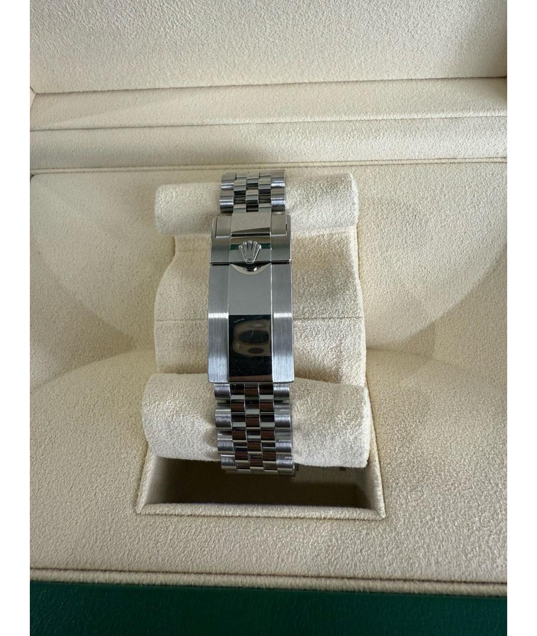 ROLEX Черные металлические часы, фото 4