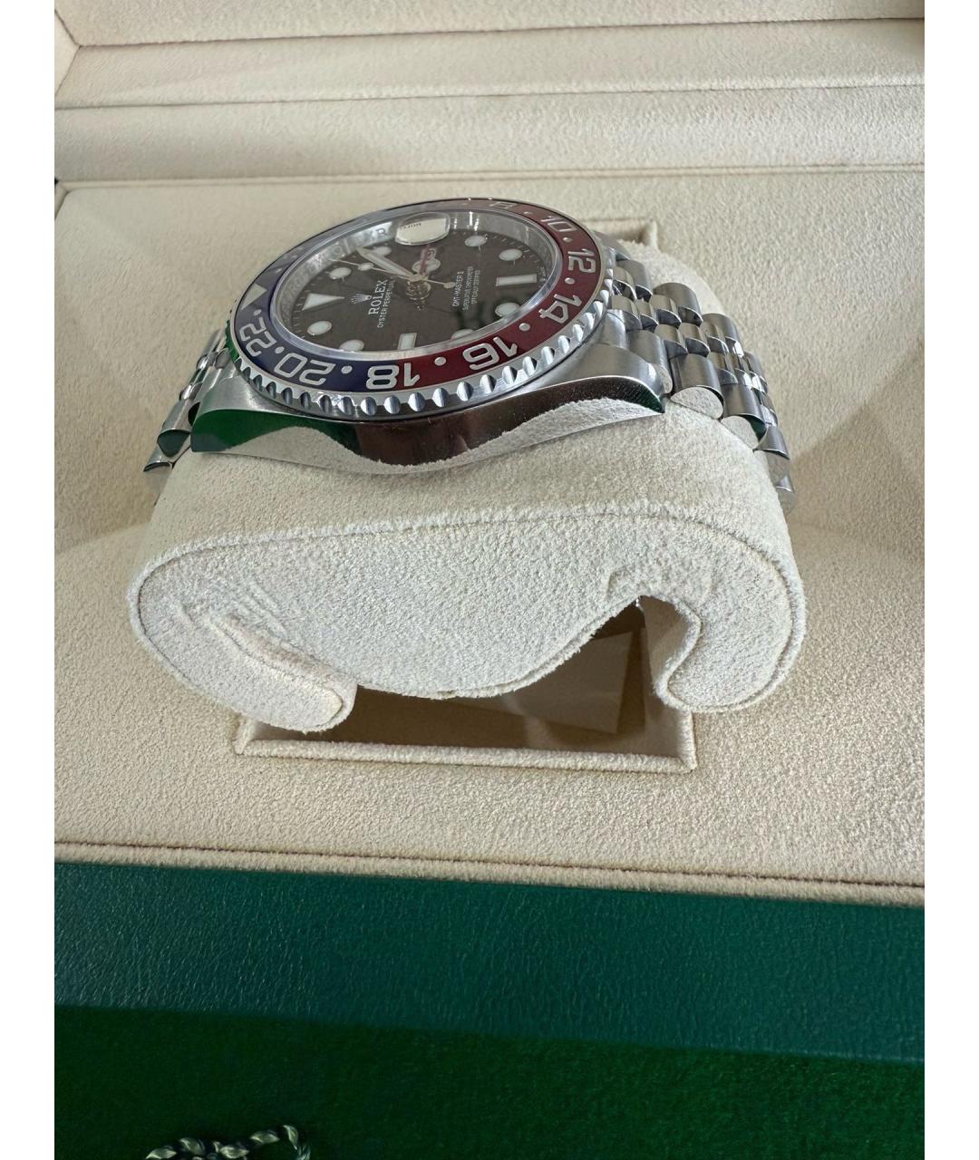 ROLEX Черные металлические часы, фото 3