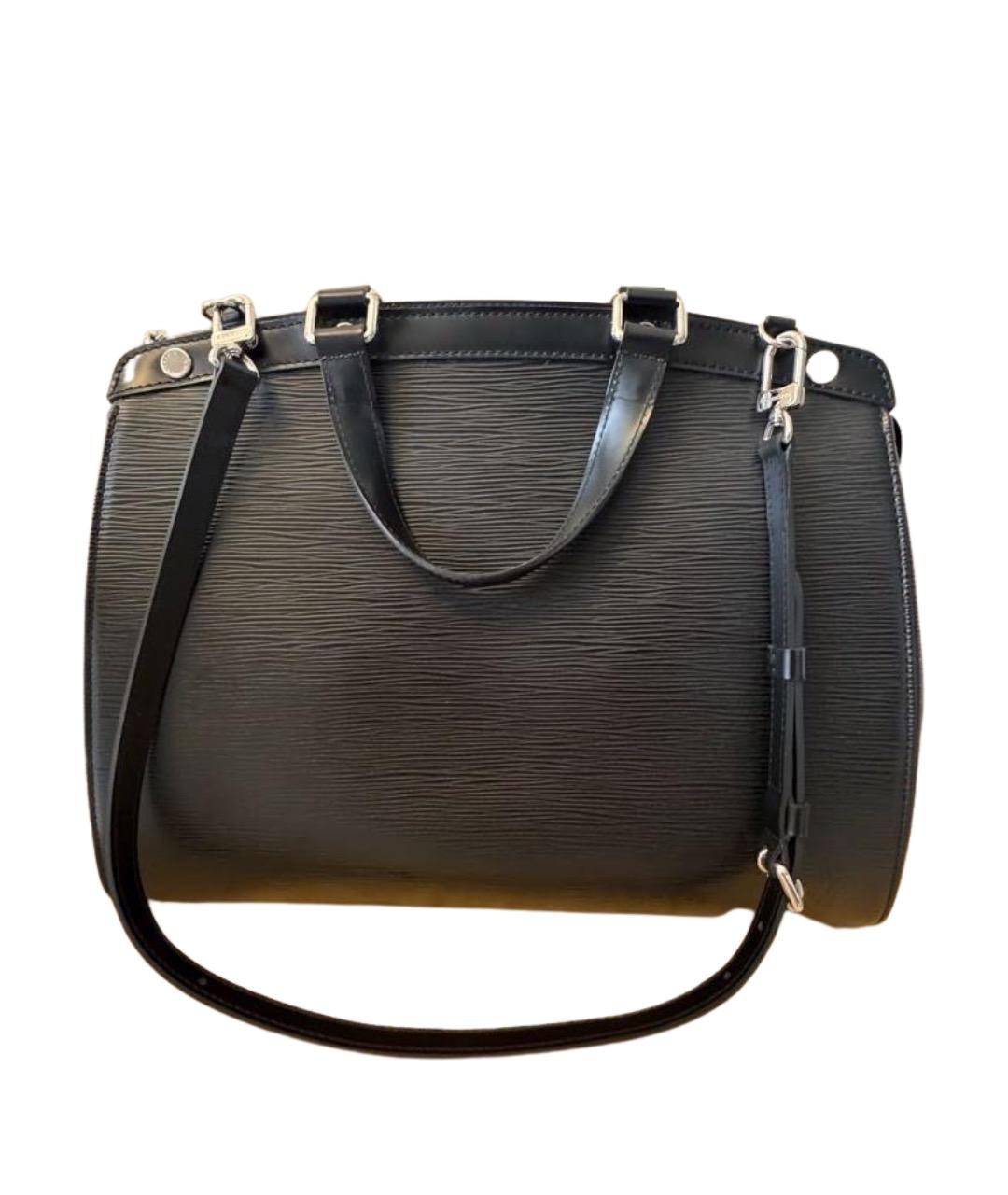 LOUIS VUITTON Черная кожаная сумка тоут, фото 1