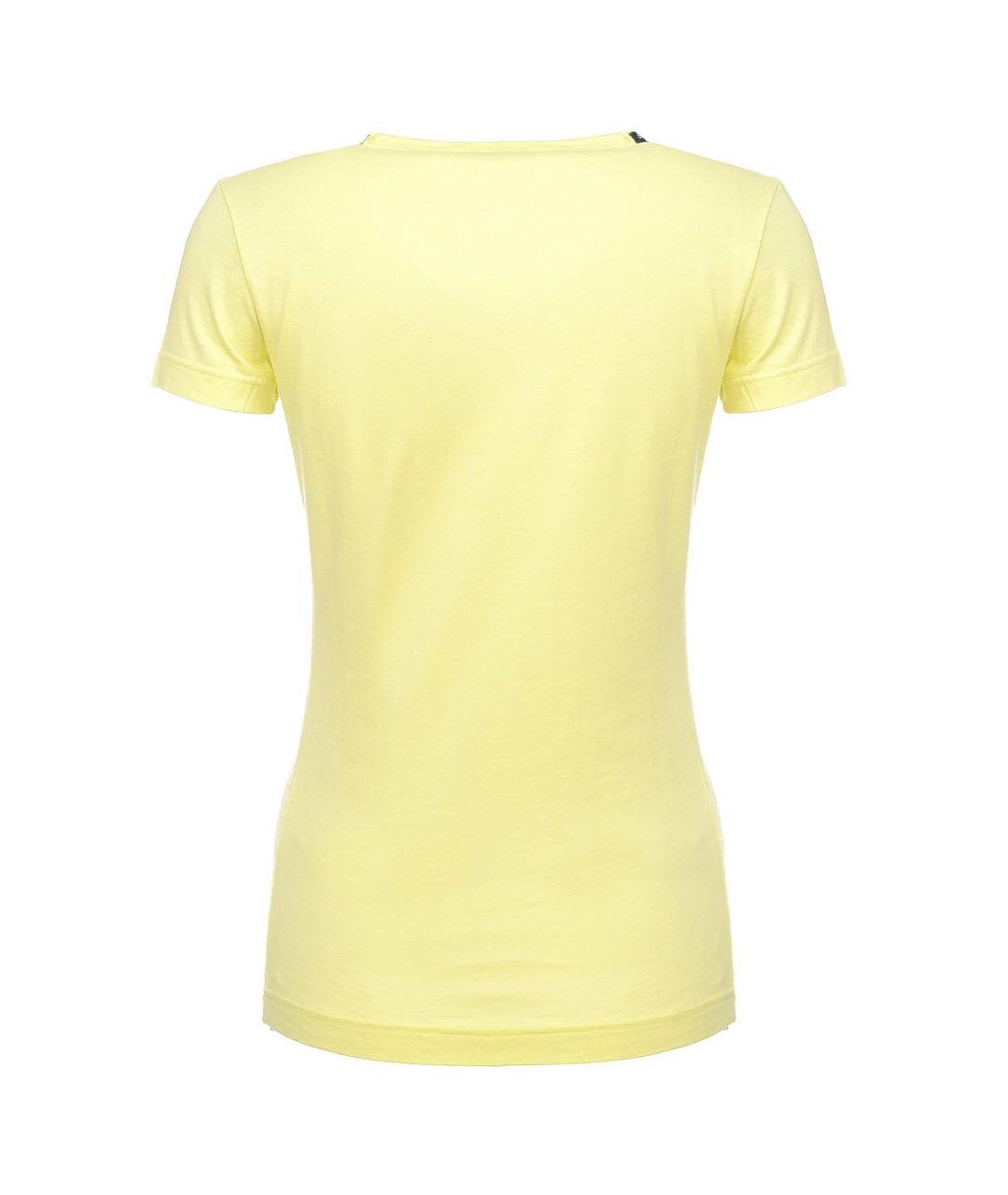DOLCE&GABBANA Желтая хлопковая футболка, фото 2