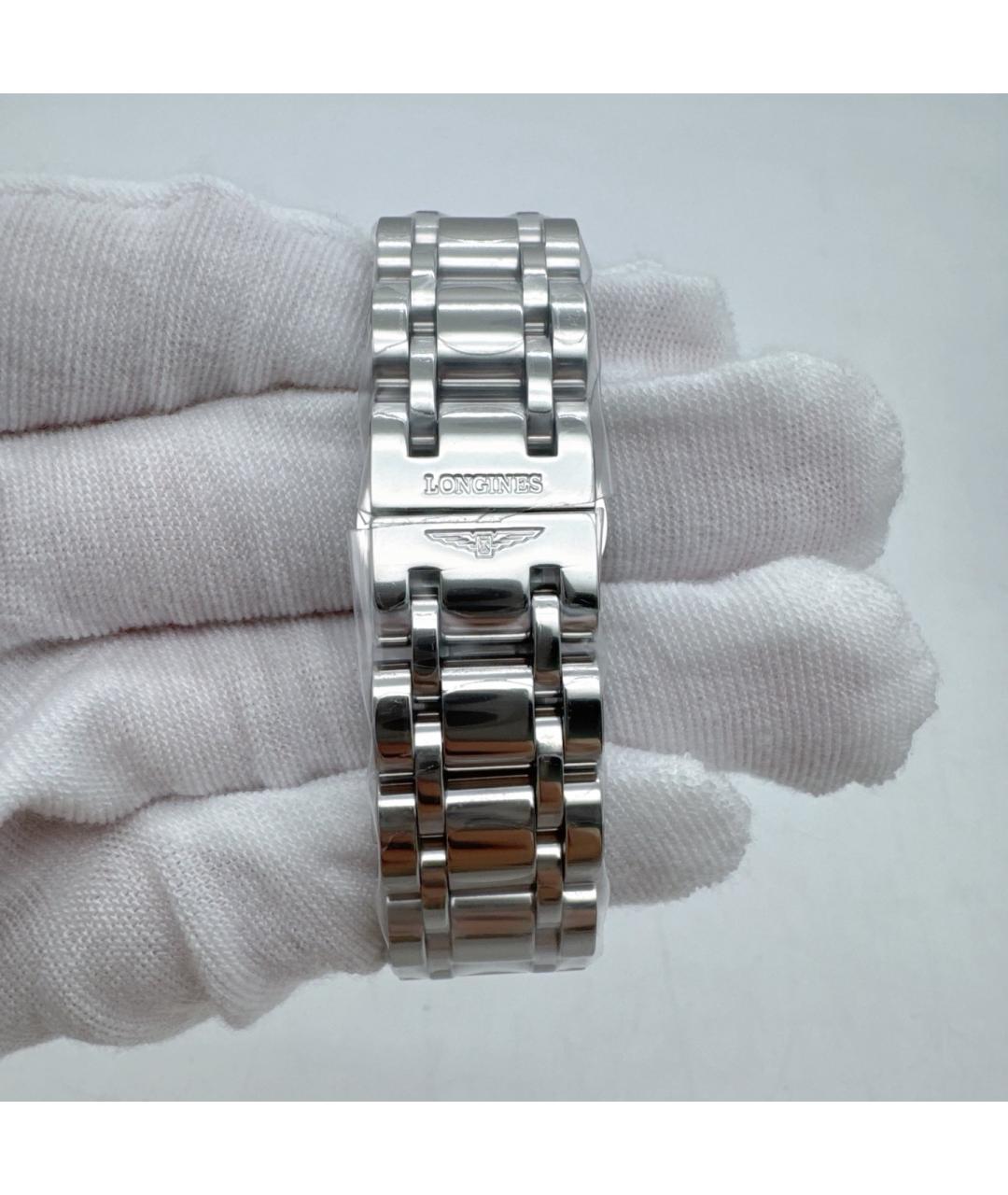 LONGINES Белые стальные часы, фото 4