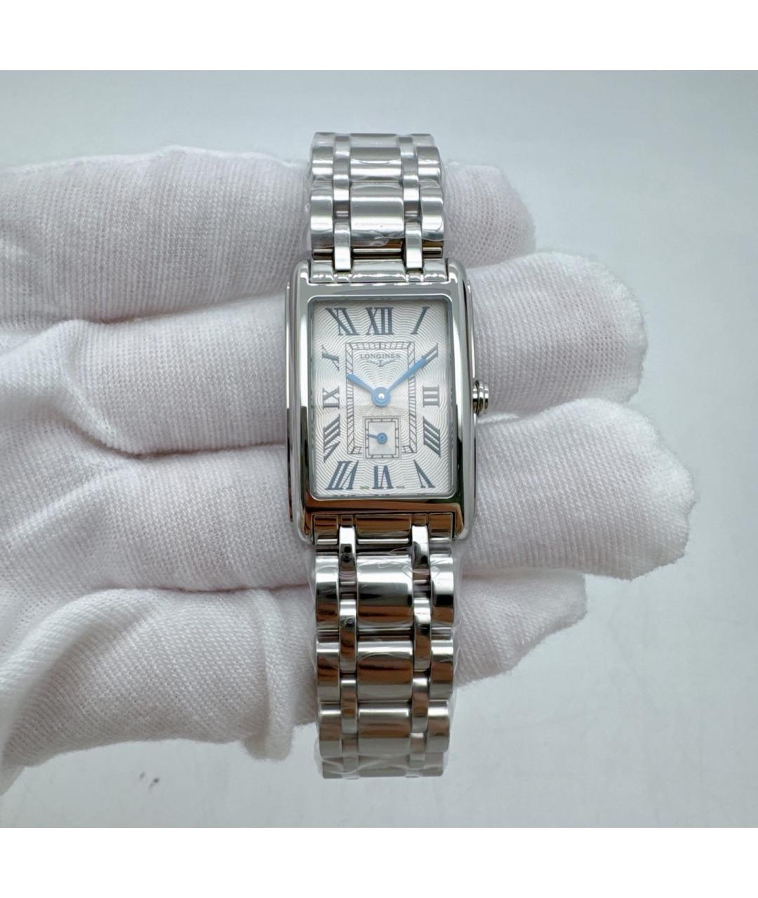 LONGINES Белые стальные часы, фото 7