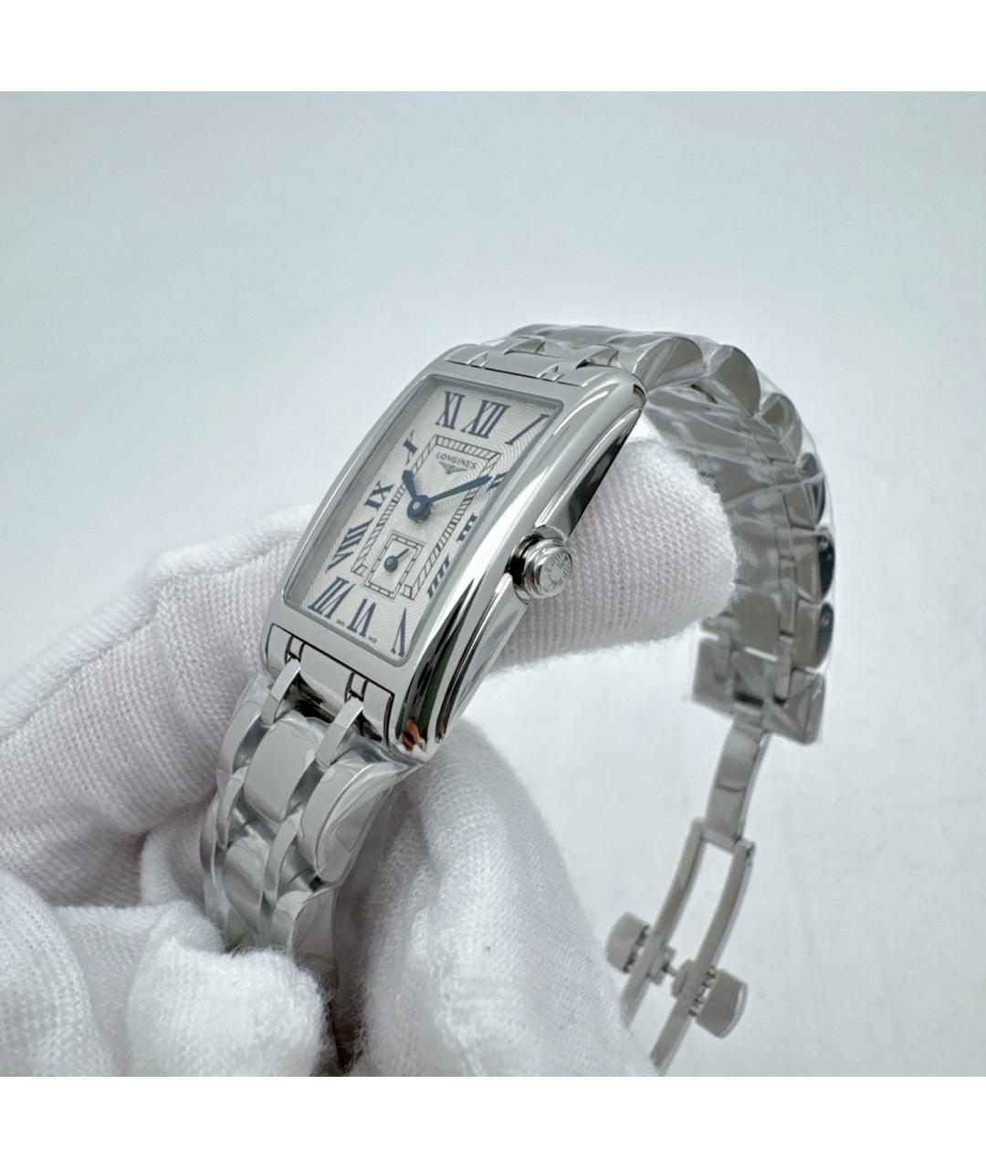 LONGINES Белые стальные часы, фото 2