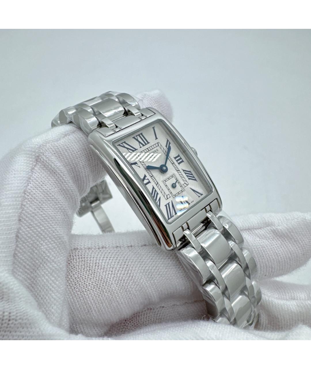 LONGINES Белые стальные часы, фото 3