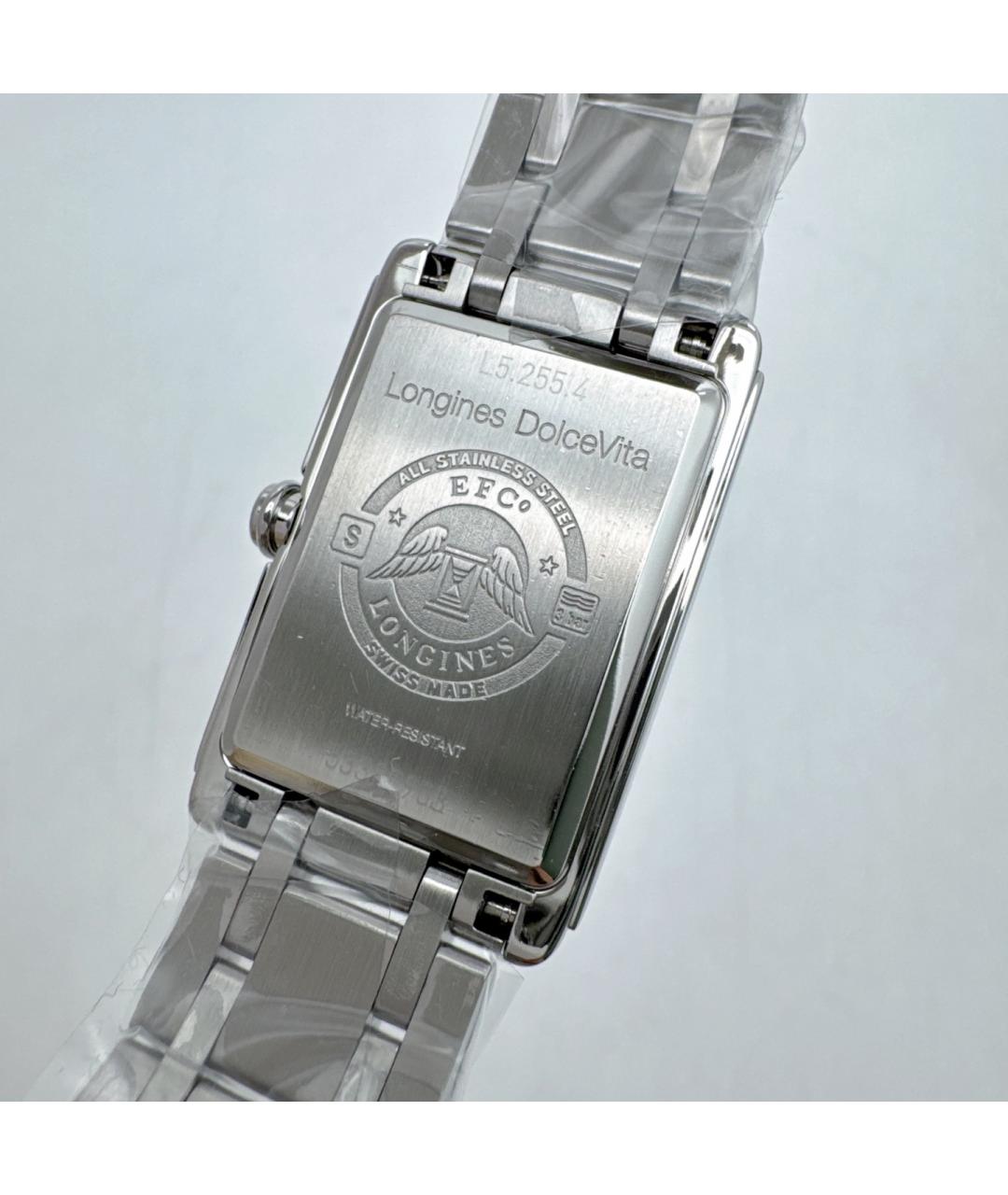LONGINES Белые стальные часы, фото 5