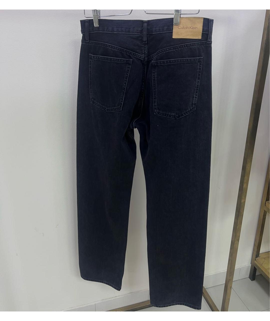 CALVIN KLEIN Черные прямые джинсы, фото 2