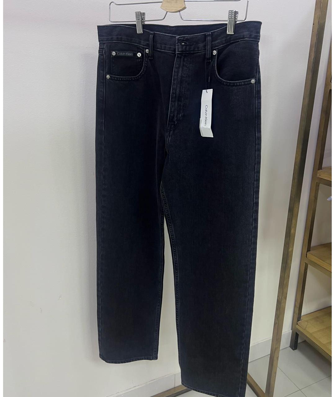 CALVIN KLEIN Черные прямые джинсы, фото 4