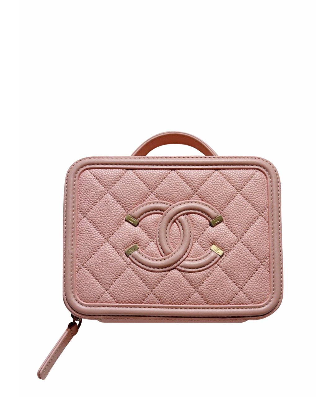 CHANEL Розовая кожаная сумка через плечо, фото 1