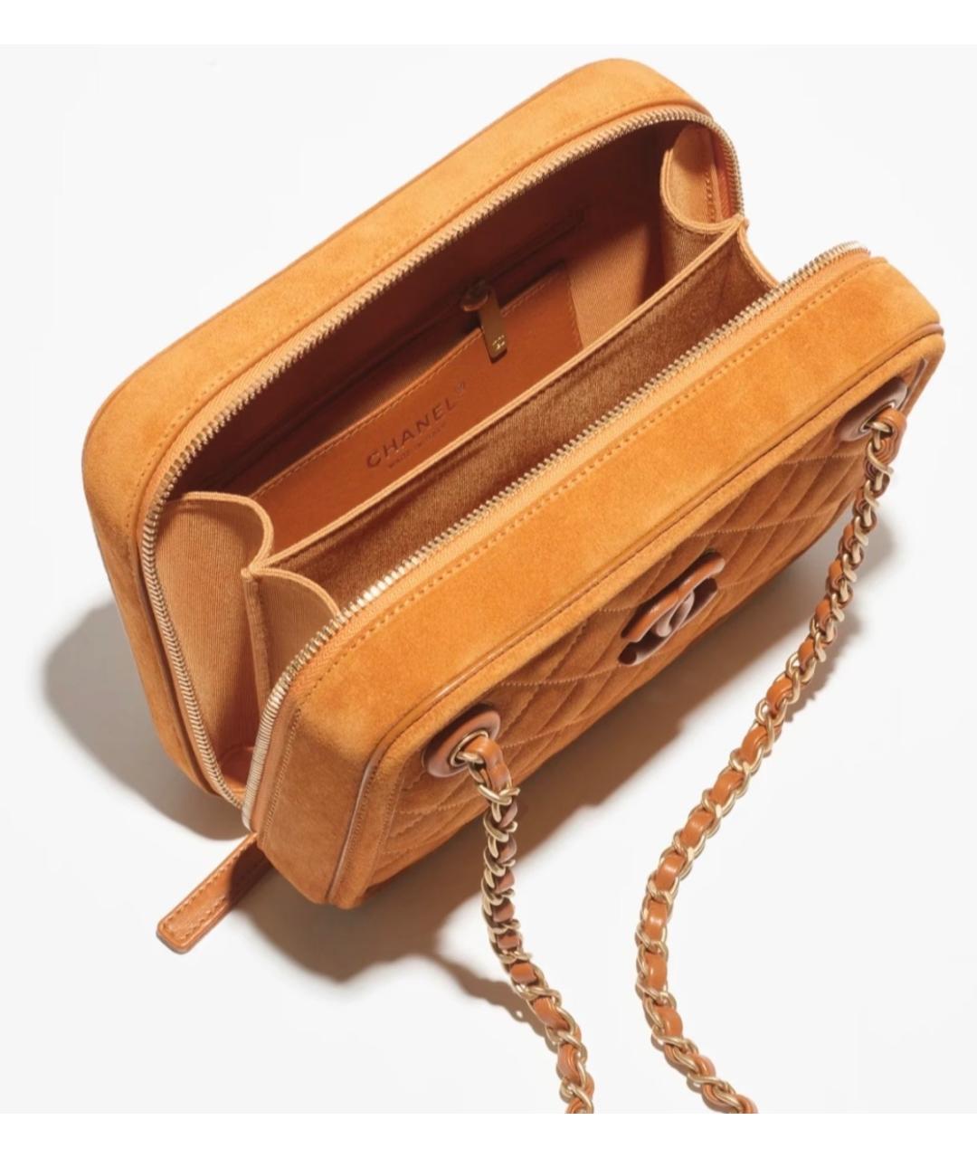 CHANEL Коричневая замшевая сумка через плечо, фото 6