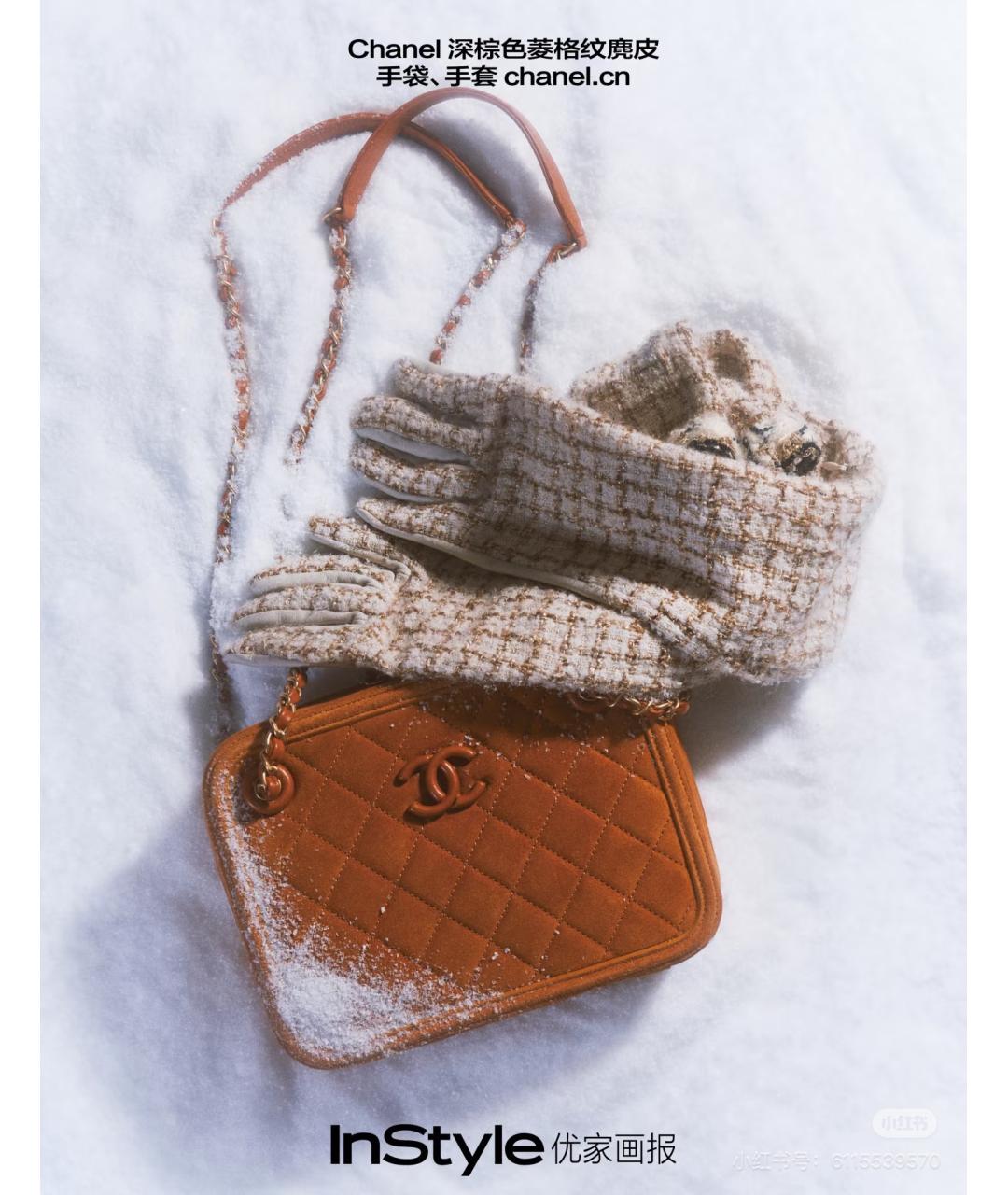 CHANEL Коричневая замшевая сумка через плечо, фото 7