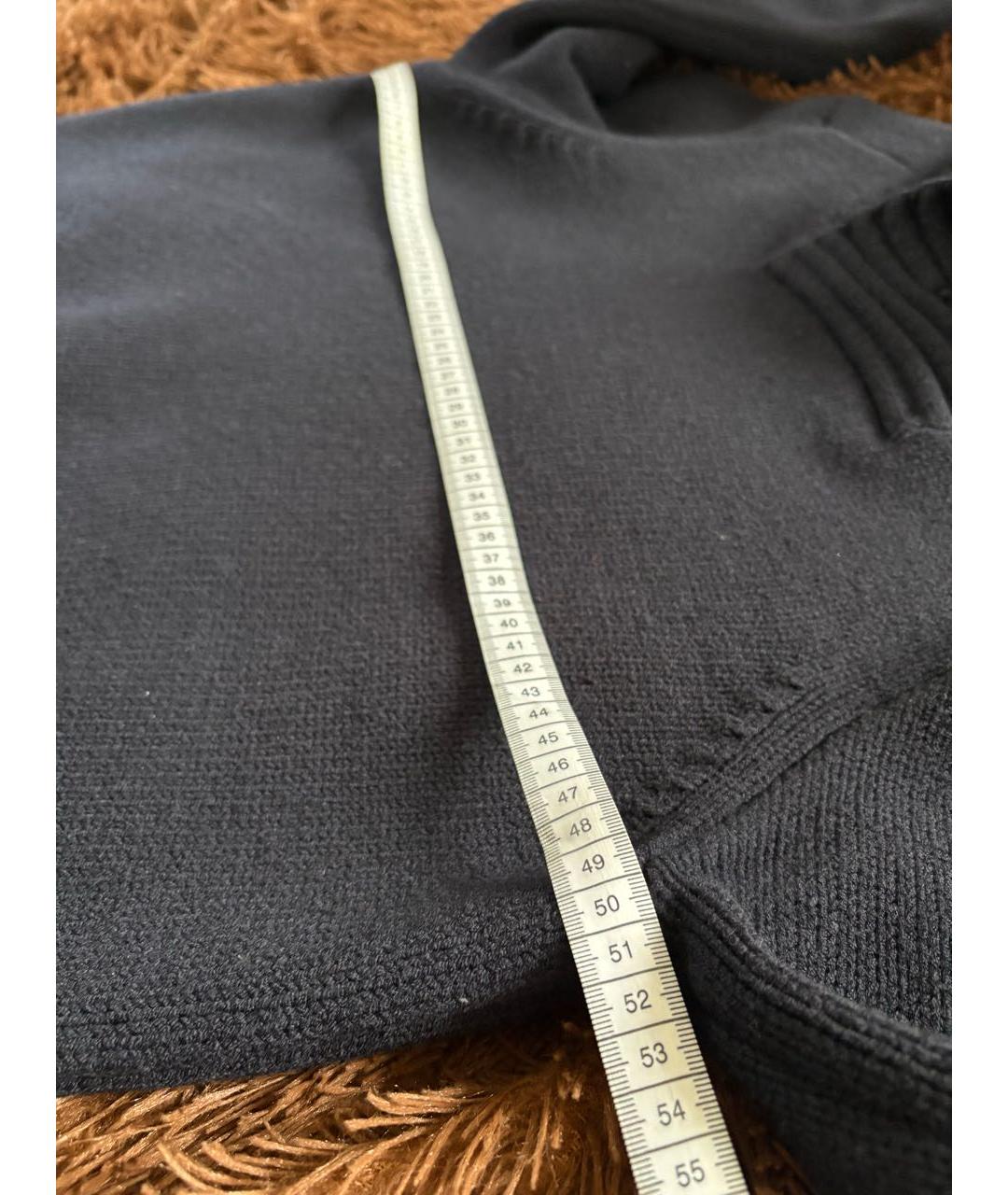 STONE ISLAND Темно-синий шерстяной джемпер / свитер, фото 6