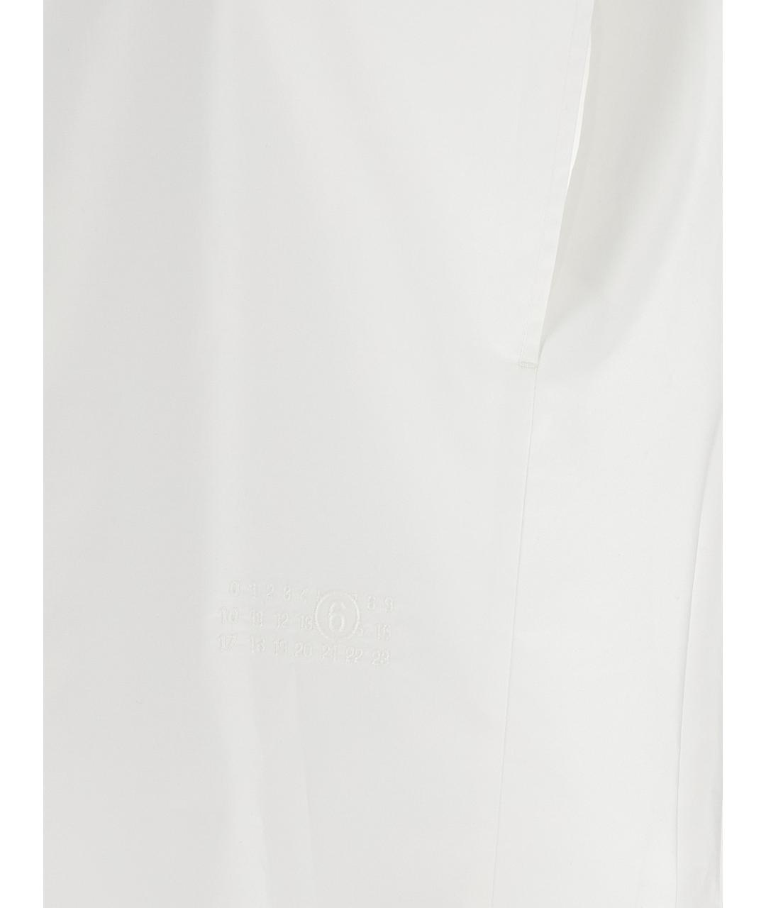 MM6 MAISON MARGIELA Белая хлопковая рубашка, фото 5