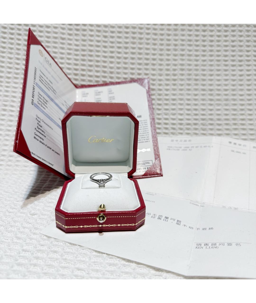 CARTIER Серебряное кольцо из белого золота, фото 2