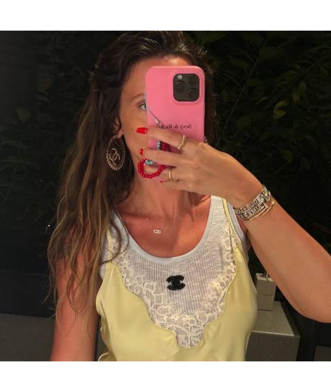 CHANEL Золотые металлические серьги, фото 4