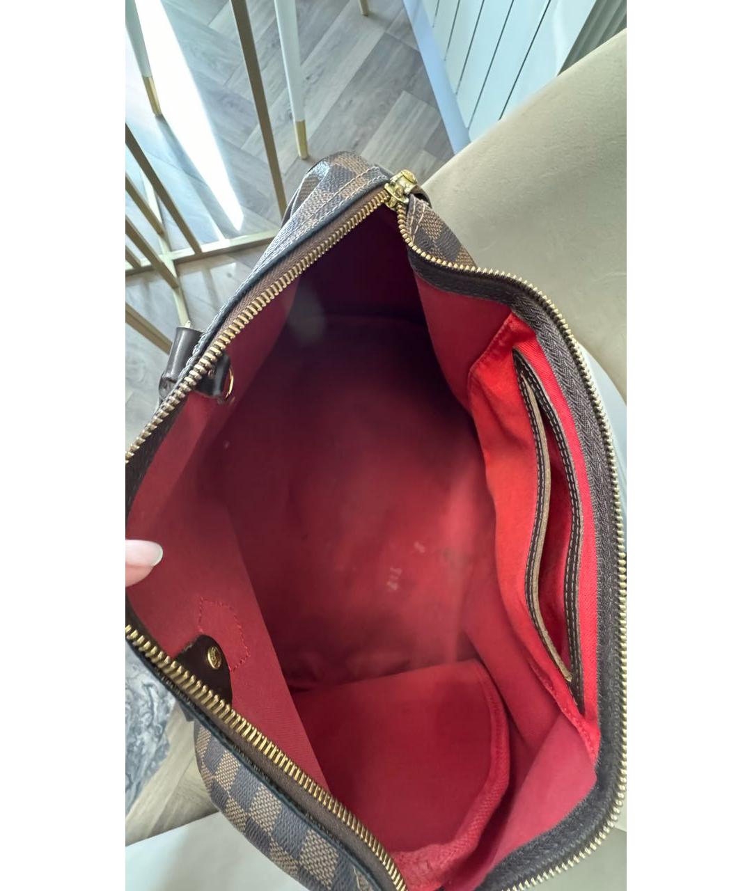 LOUIS VUITTON Коричневая сумка с короткими ручками, фото 4