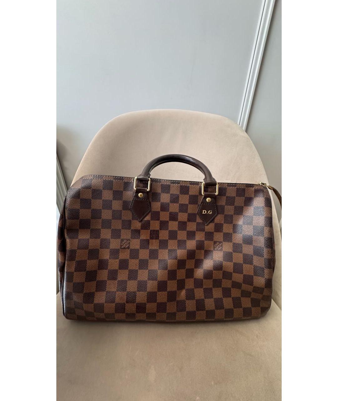 LOUIS VUITTON Коричневая сумка с короткими ручками, фото 8