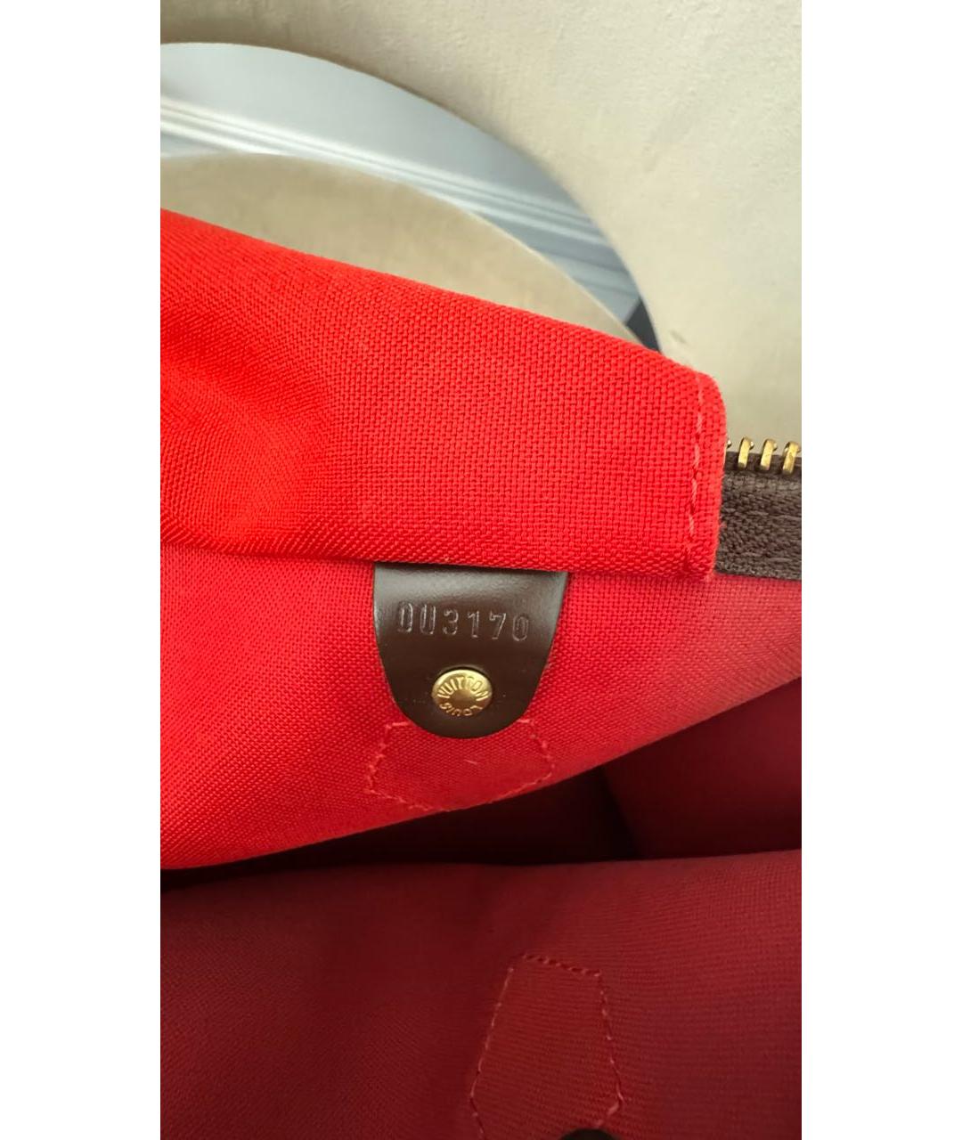 LOUIS VUITTON Коричневая сумка с короткими ручками, фото 5