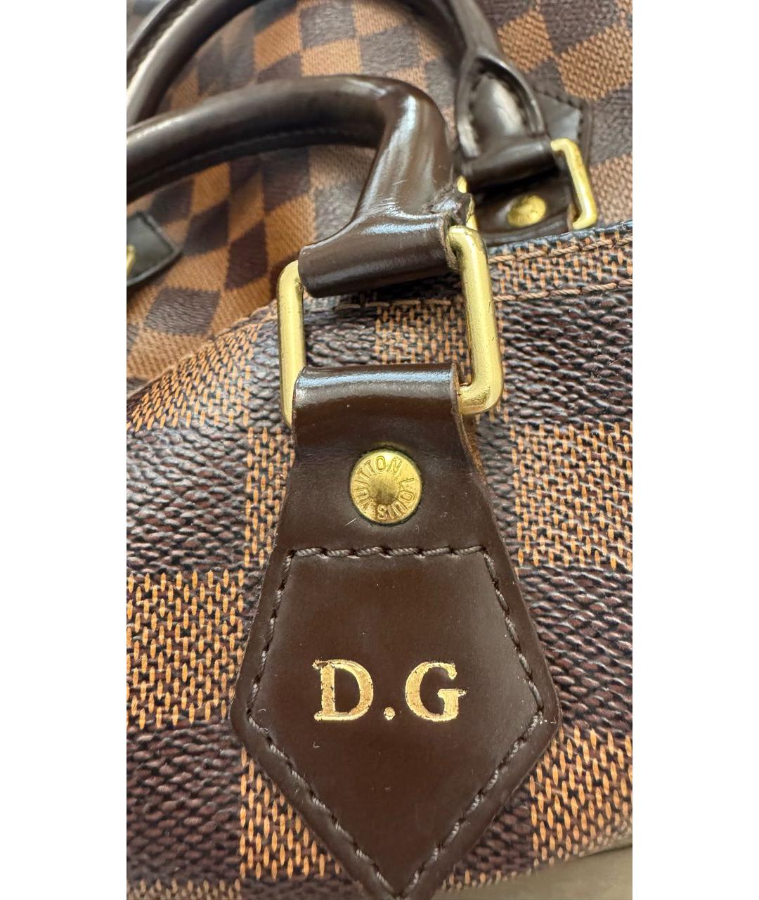 LOUIS VUITTON Коричневая сумка с короткими ручками, фото 2