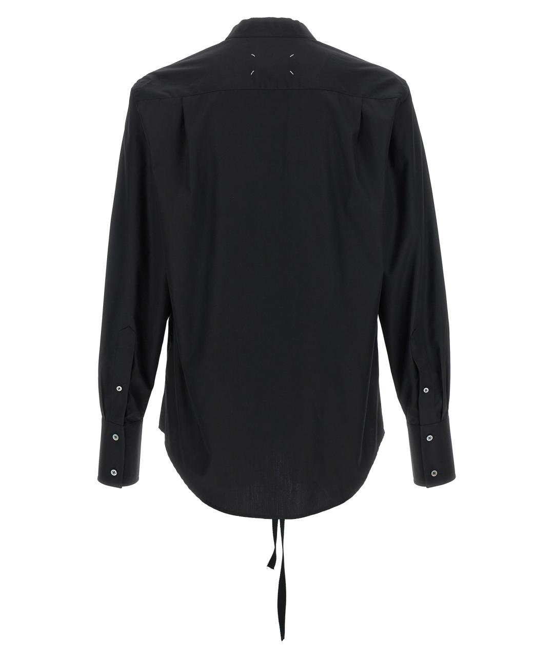 MAISON MARGIELA Черная хлопковая кэжуал рубашка, фото 2