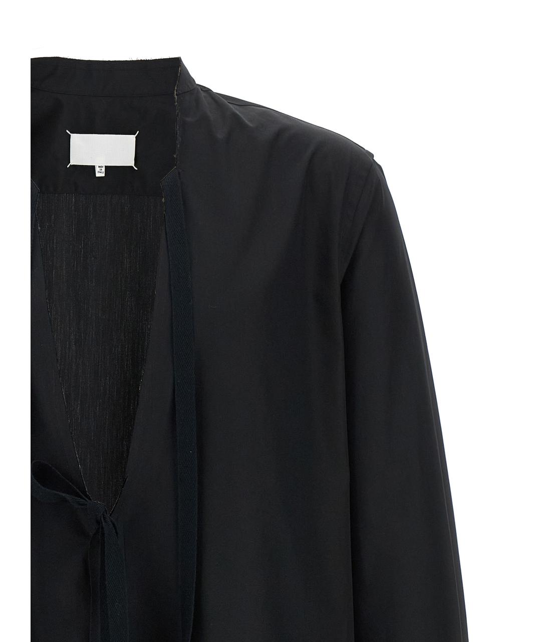 MAISON MARGIELA Черная хлопковая кэжуал рубашка, фото 3
